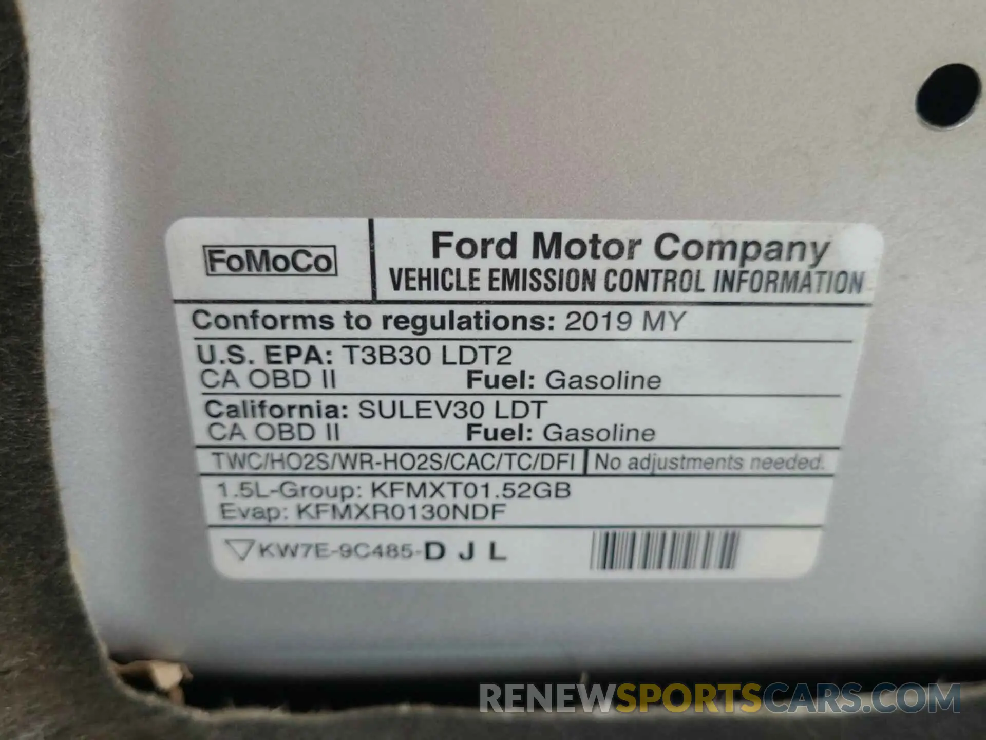 1 Фотография поврежденного автомобиля 1FMCU9HD4KUC07849 FORD ESCAPE 2019