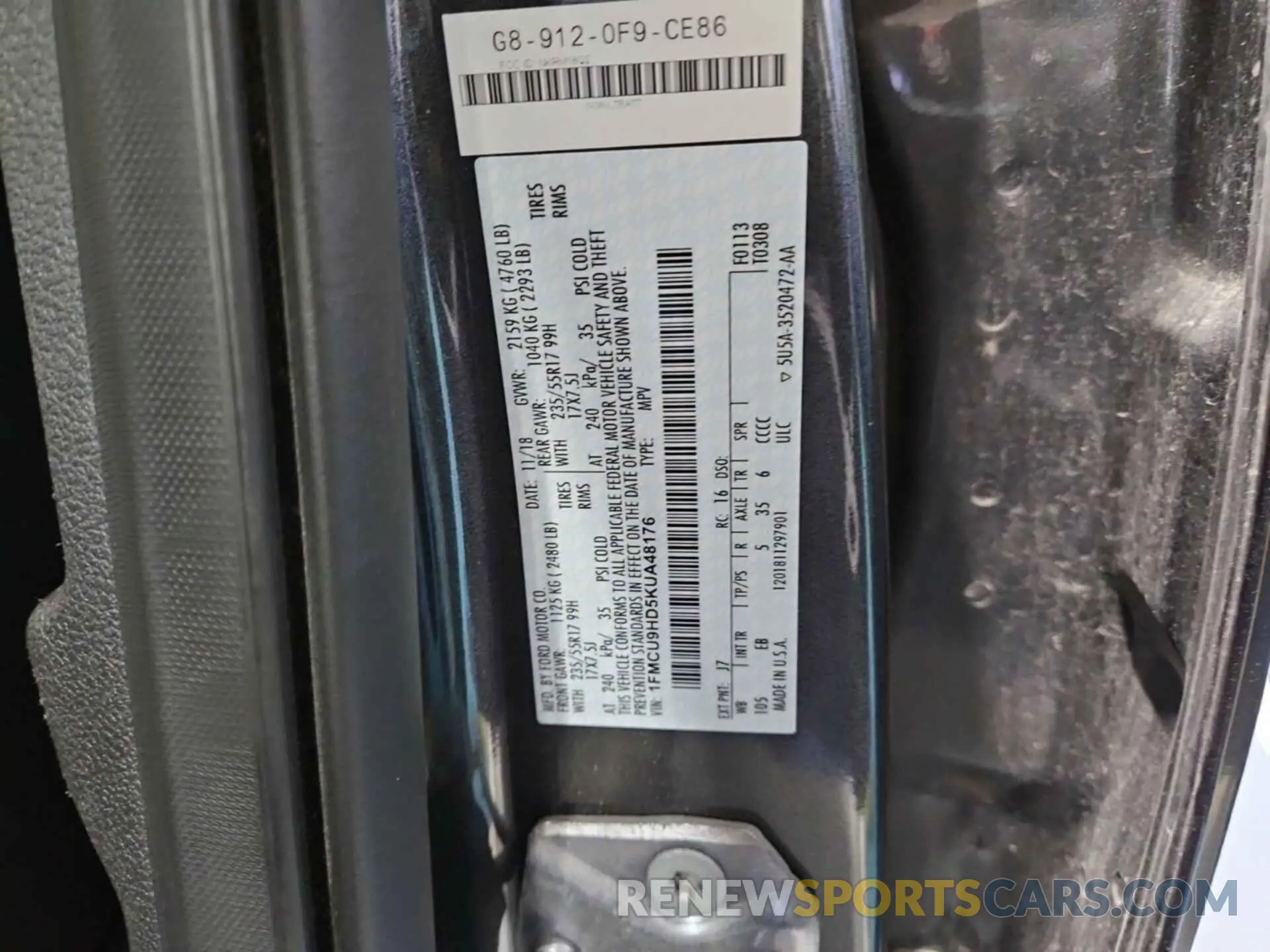 36 Фотография поврежденного автомобиля 1FMCU9HD5KUA48176 FORD ESCAPE 2019