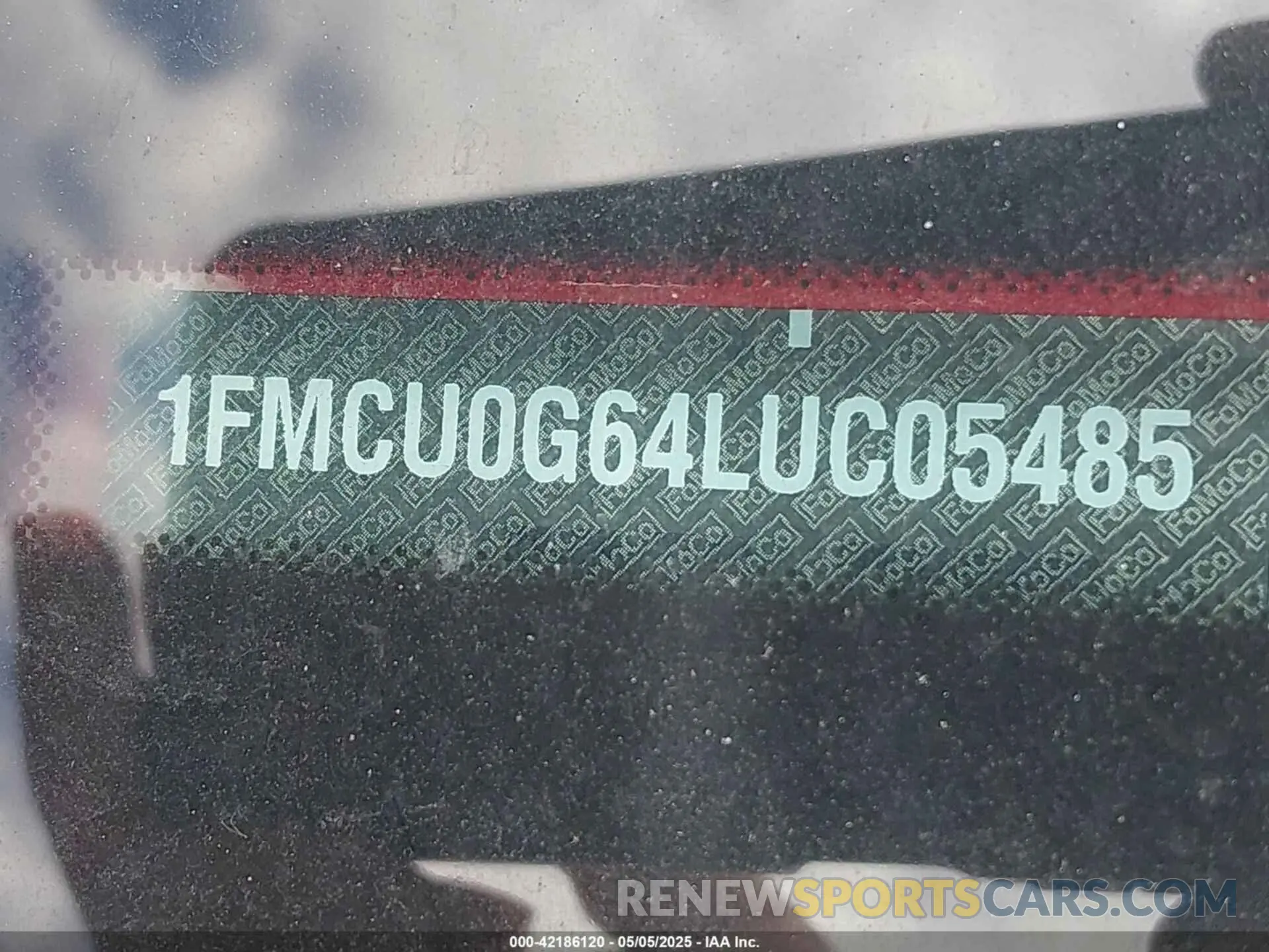 9 Photograph of a damaged car 1FMCU0G64LUC05485 FORD ESCAPE 2020