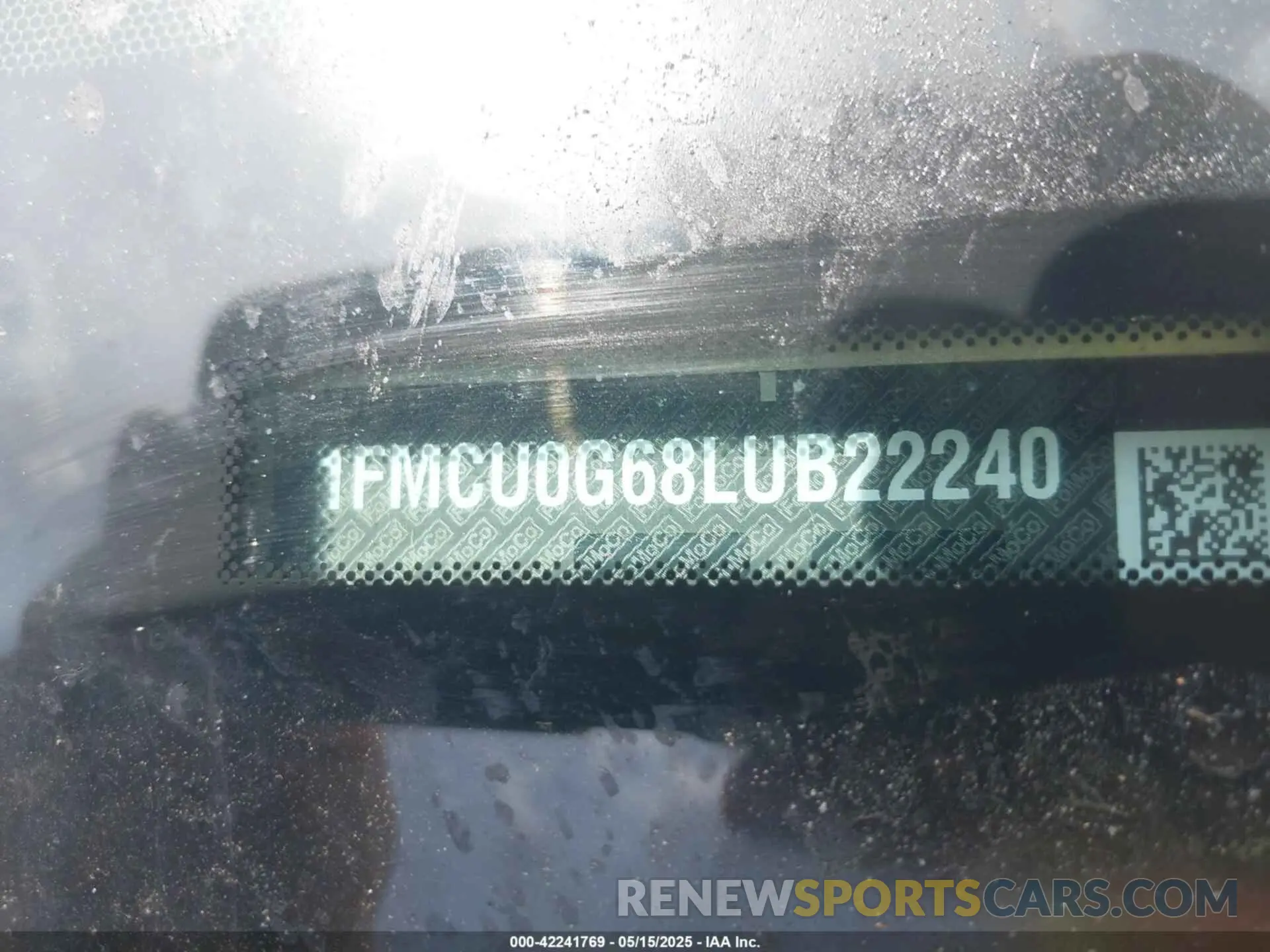 9 Фотография поврежденного автомобиля 1FMCU0G68LUB22240 FORD ESCAPE 2020
