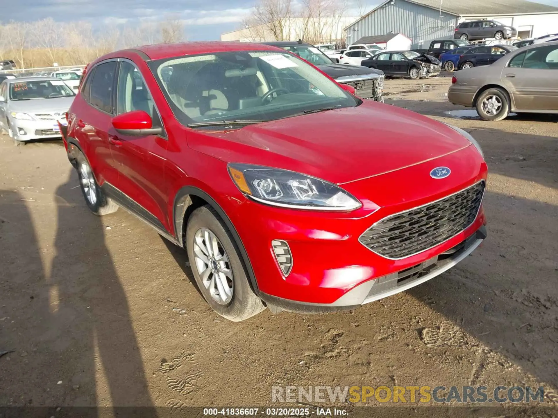 1 Photograph of a damaged car 1FMCU9G61LUC63140 FORD ESCAPE 2020