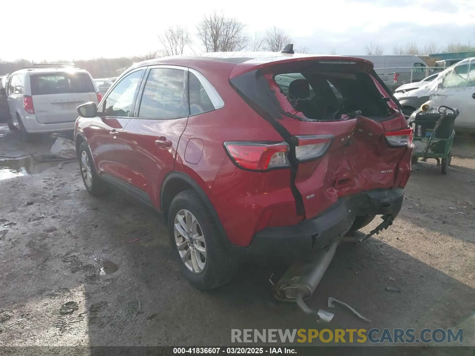 3 Photograph of a damaged car 1FMCU9G61LUC63140 FORD ESCAPE 2020
