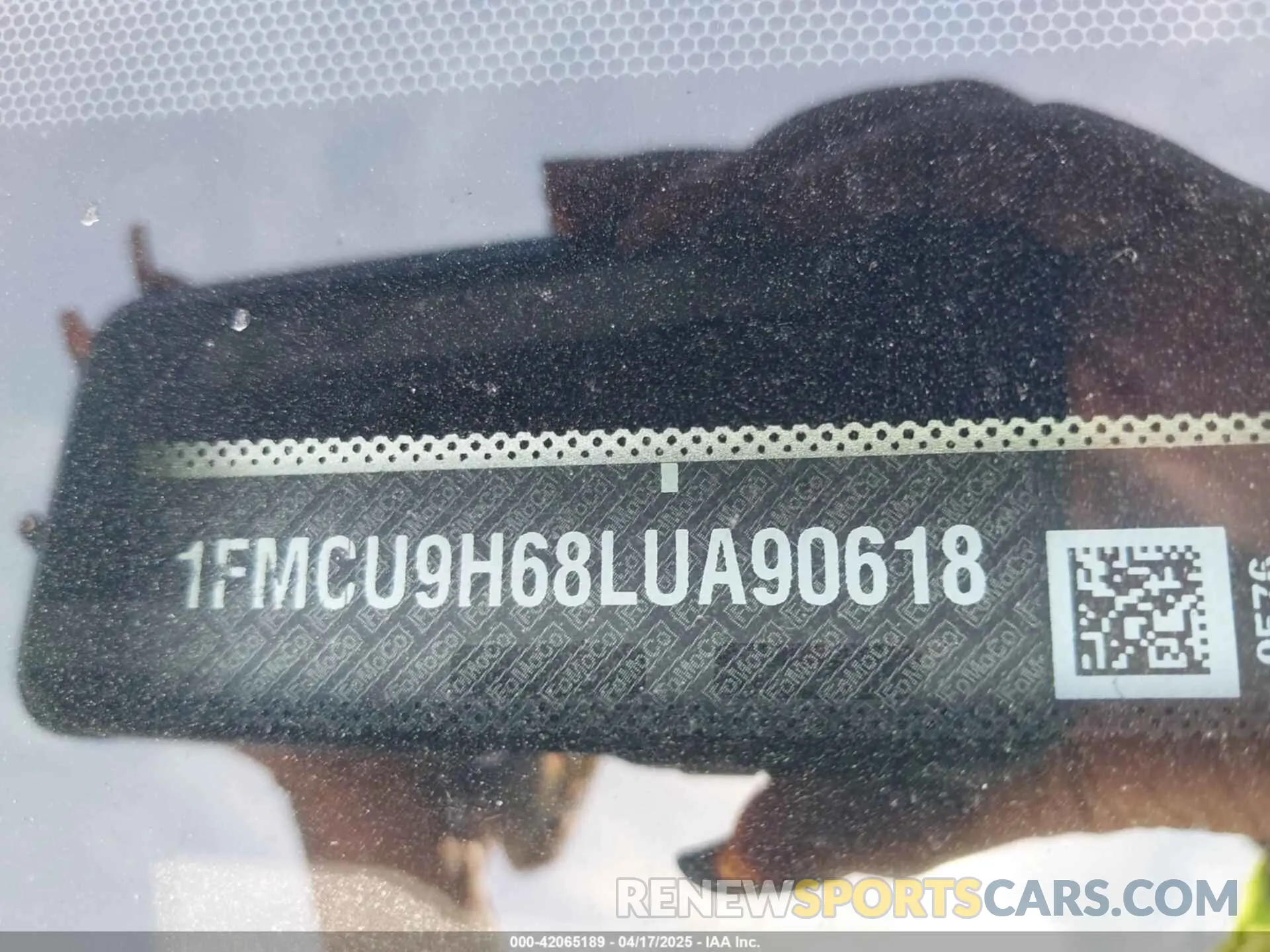 9 Фотография поврежденного автомобиля 1FMCU9H68LUA90618 FORD ESCAPE 2020