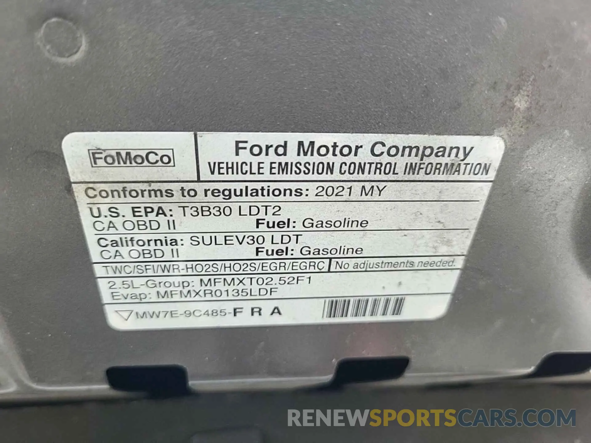 20 Фотография поврежденного автомобиля 1FMCU0BZ7MUB07411 FORD ESCAPE 2021