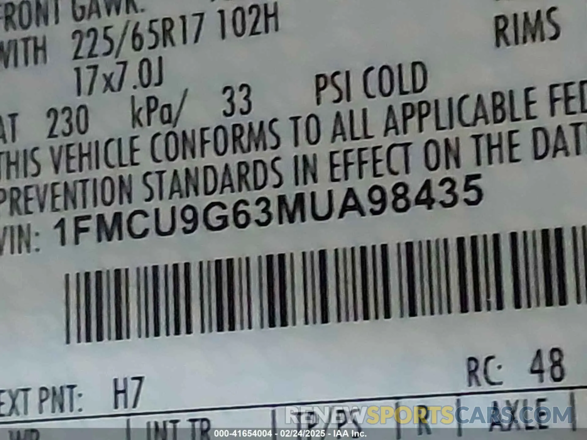 9 Фотография поврежденного автомобиля 1FMCU9G63MUA98435 FORD ESCAPE 2021