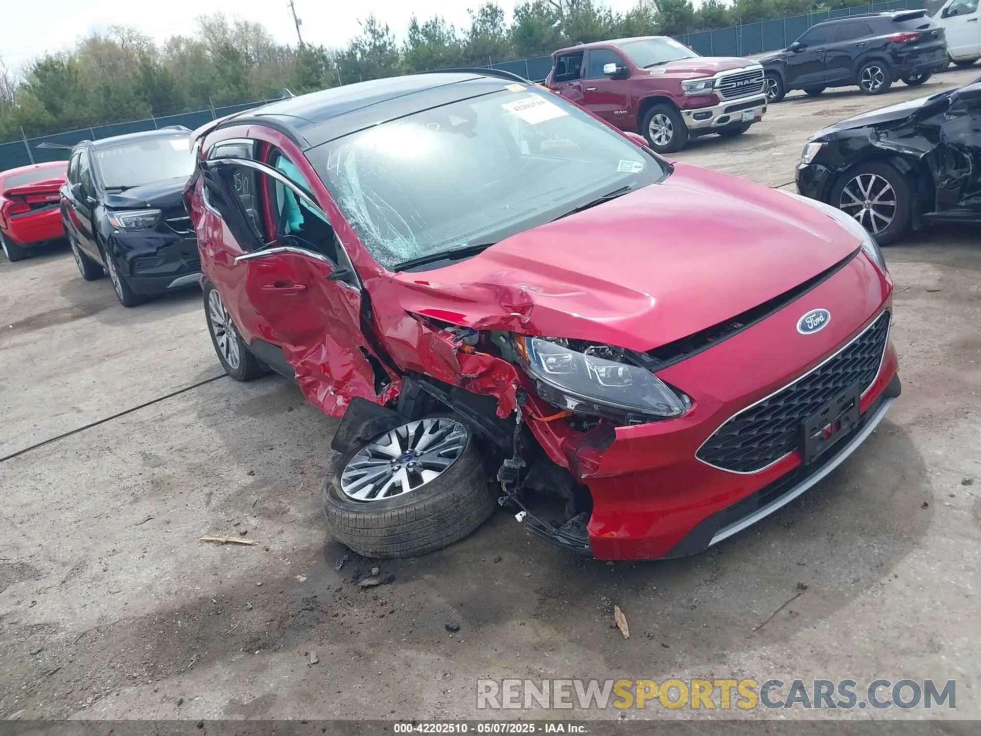 1 Photograph of a damaged car 1FMCU9DZ1NUA34474 FORD ESCAPE 2022