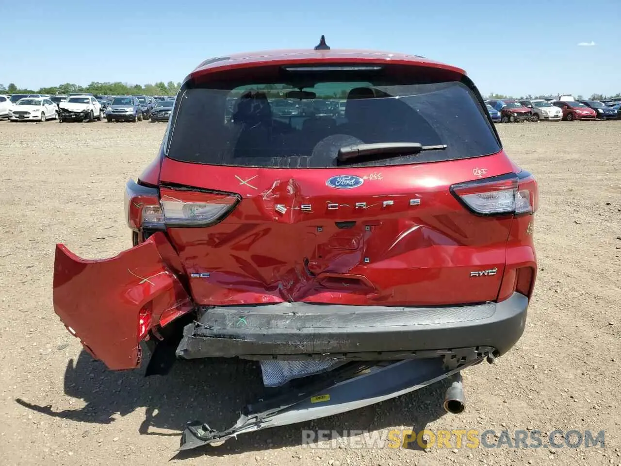 6 Фотография поврежденного автомобиля 1FMCU9G65NUB24356 FORD ESCAPE 2022