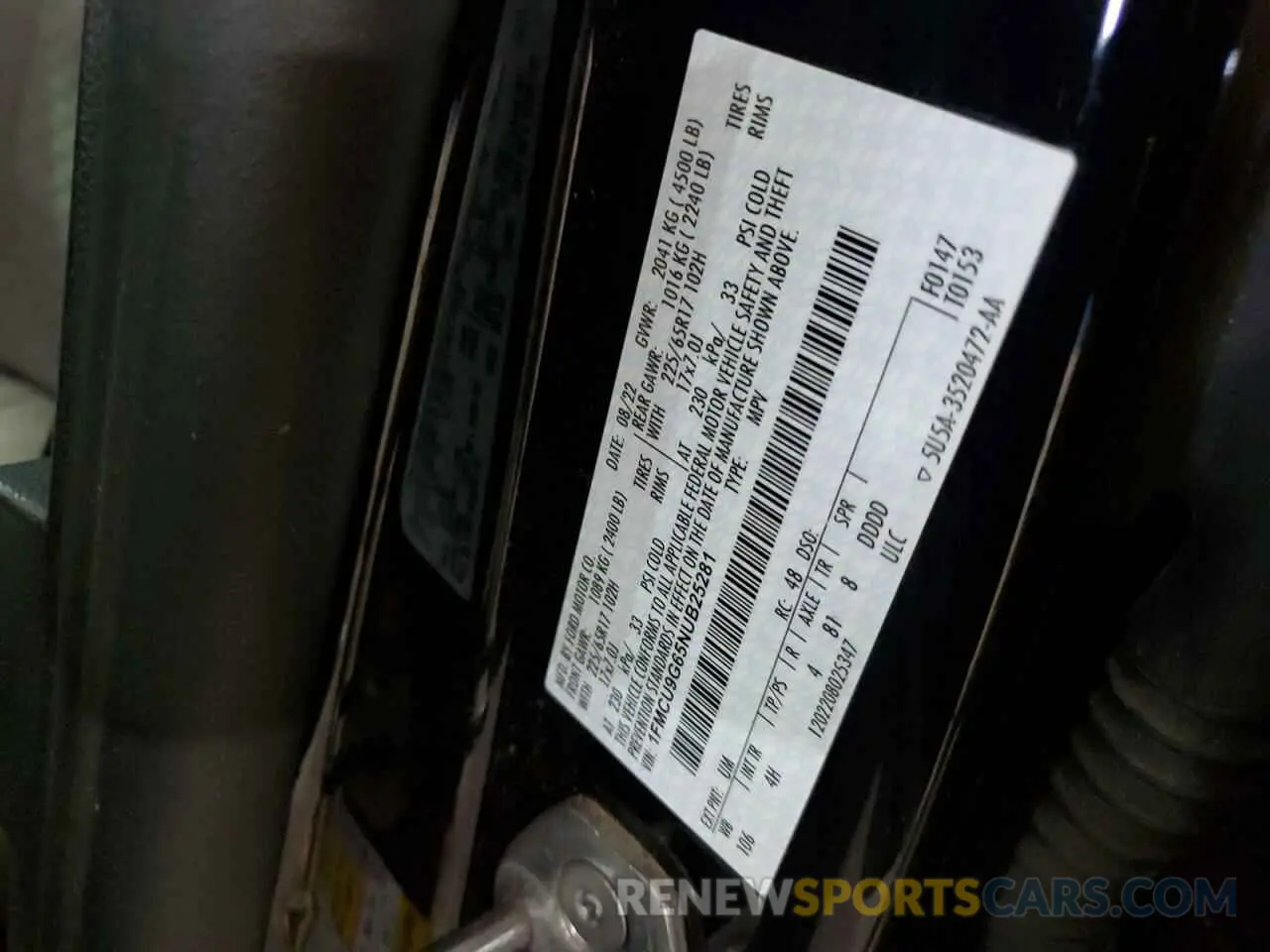 14 Фотография поврежденного автомобиля 1FMCU9G65NUB25281 FORD ESCAPE 2022