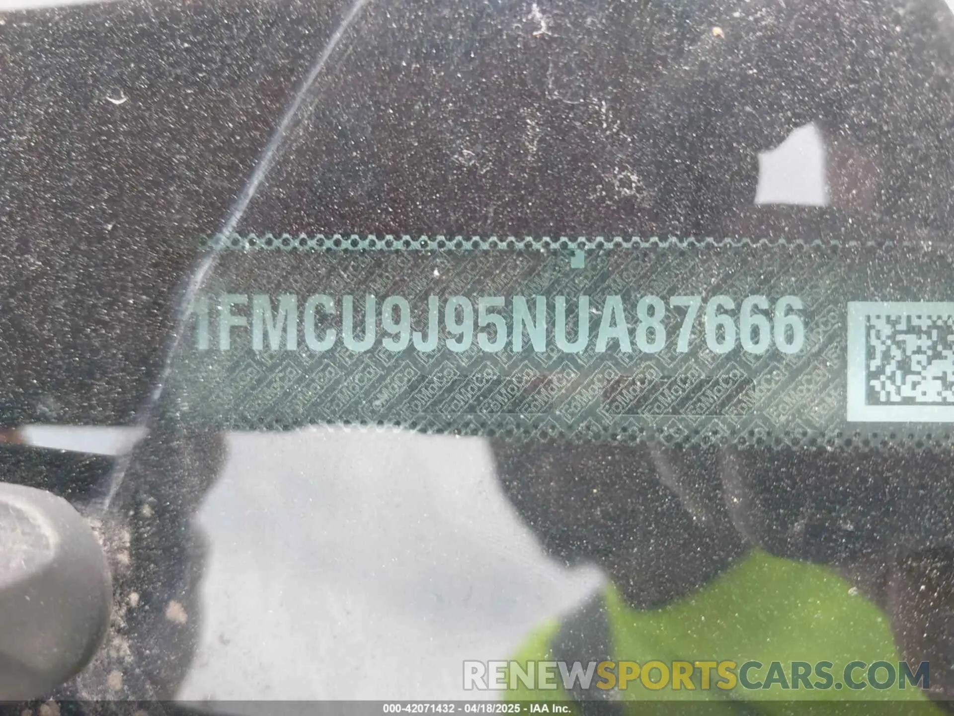 9 Фотография поврежденного автомобиля 1FMCU9J95NUA87666 FORD ESCAPE 2022