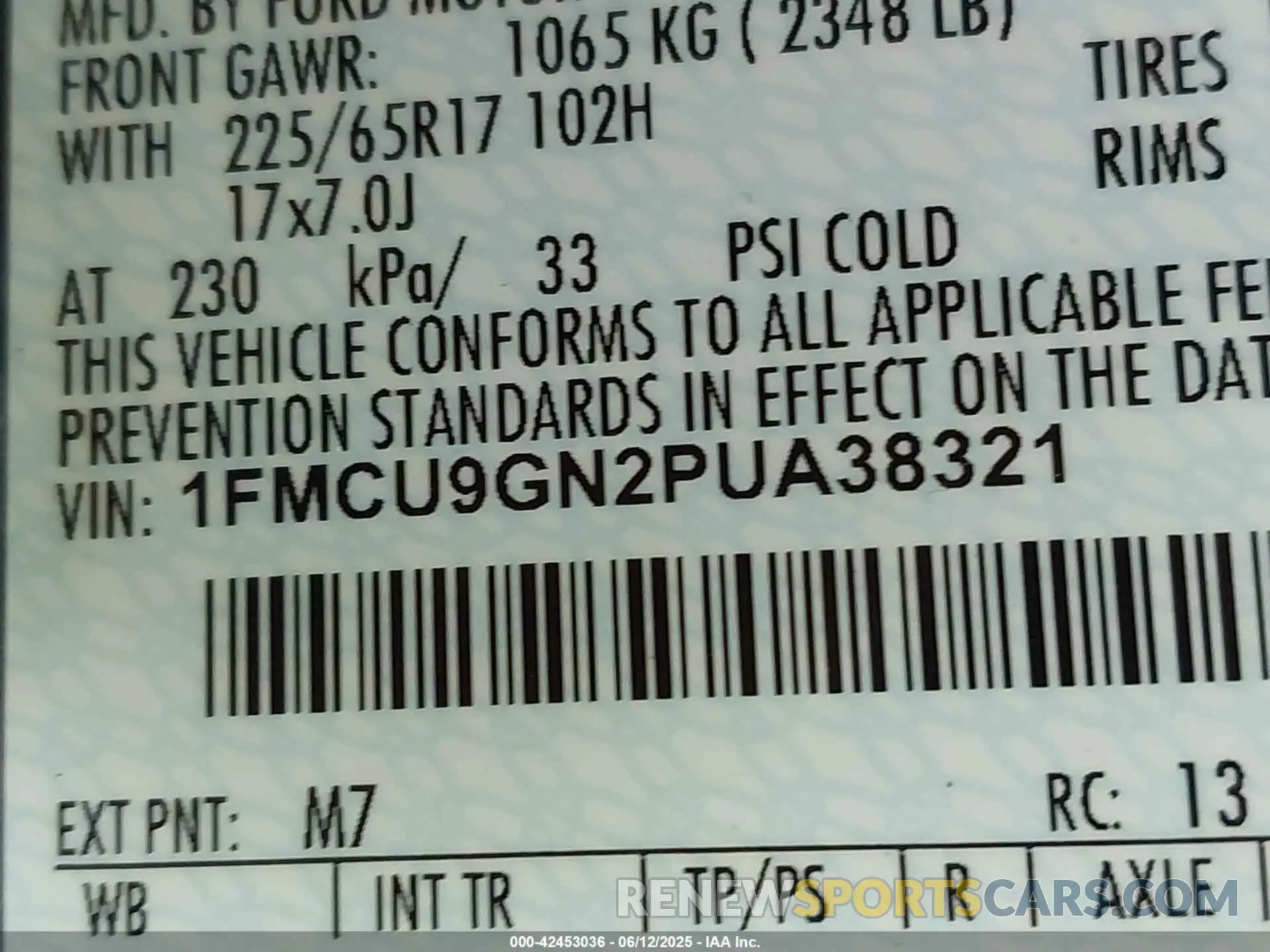 9 Photograph of a damaged car 1FMCU9GN2PUA38321 FORD ESCAPE 2023