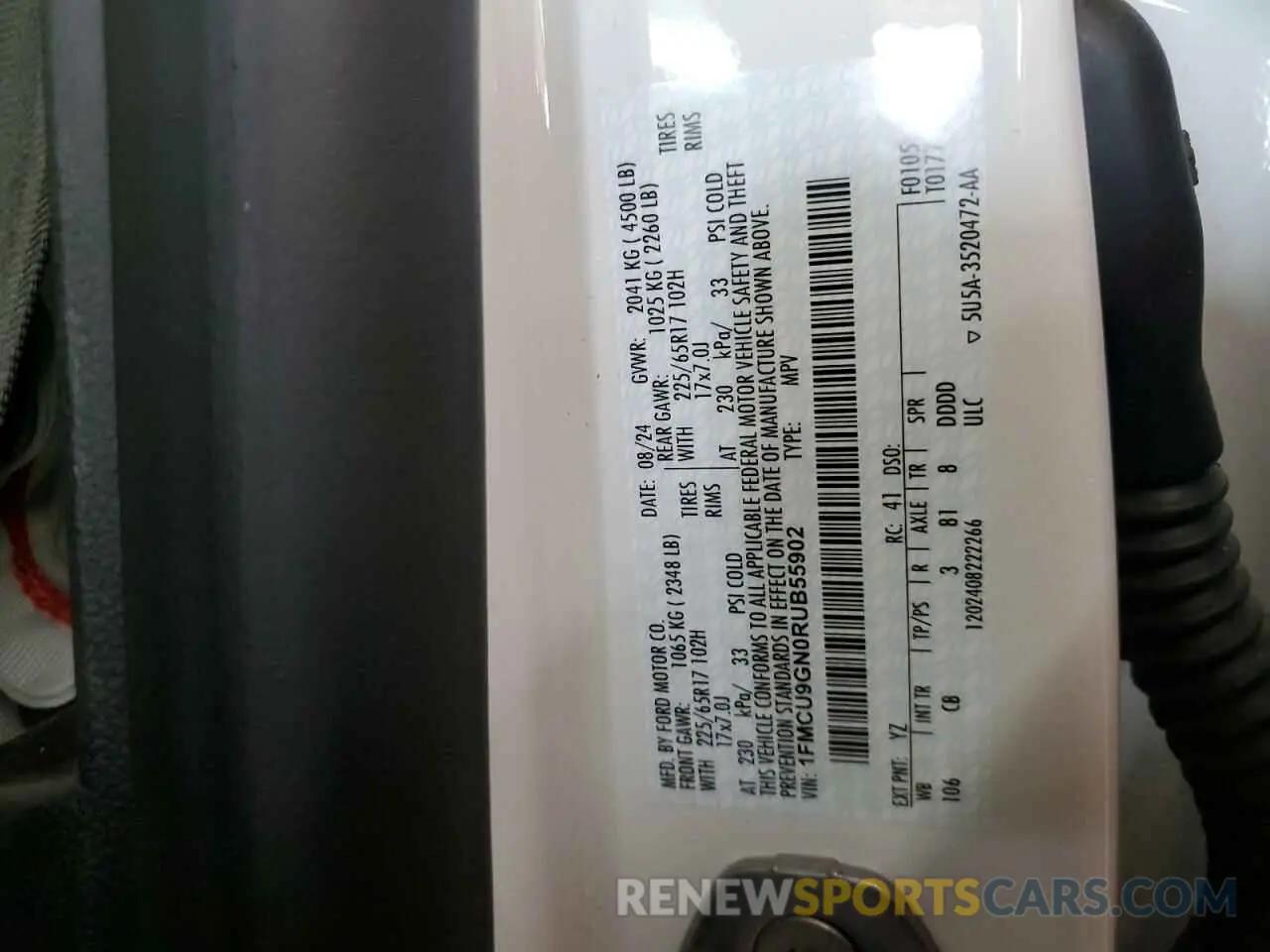 13 Фотография поврежденного автомобиля 1FMCU9GN0RUB55902 FORD ESCAPE ACT 2024