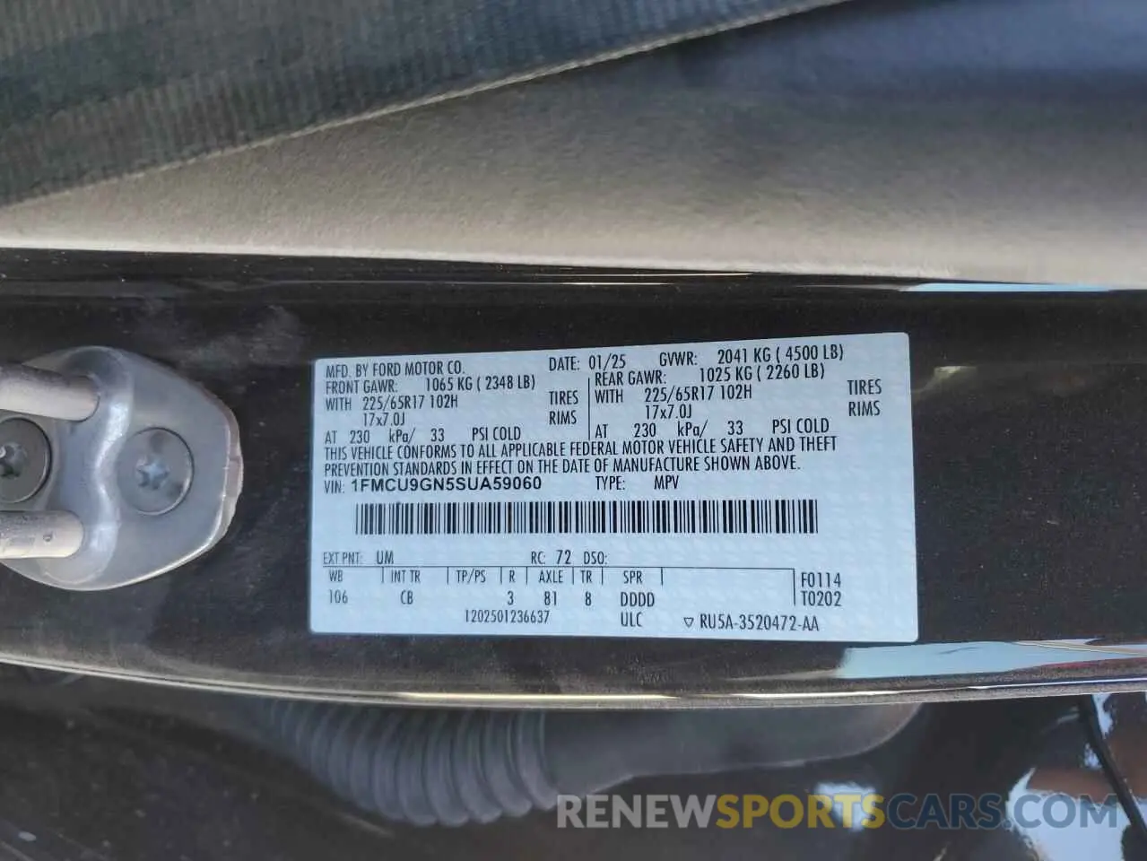 13 Фотография поврежденного автомобиля 1FMCU9GN5SUA59060 FORD ESCAPE ACT 2025