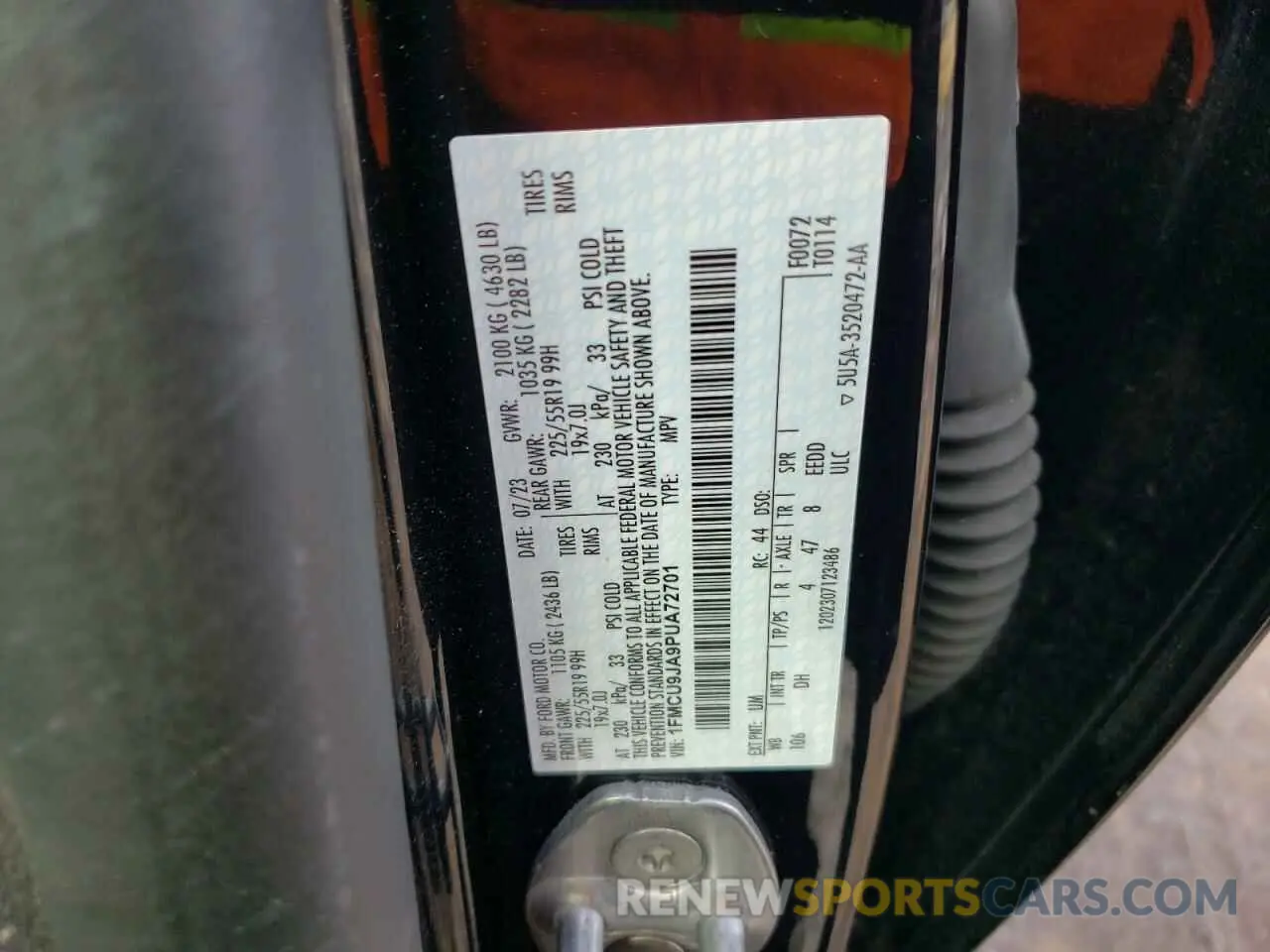 13 Фотография поврежденного автомобиля 1FMCU9JA9PUA72701 FORD ESCAPE PLA 2023