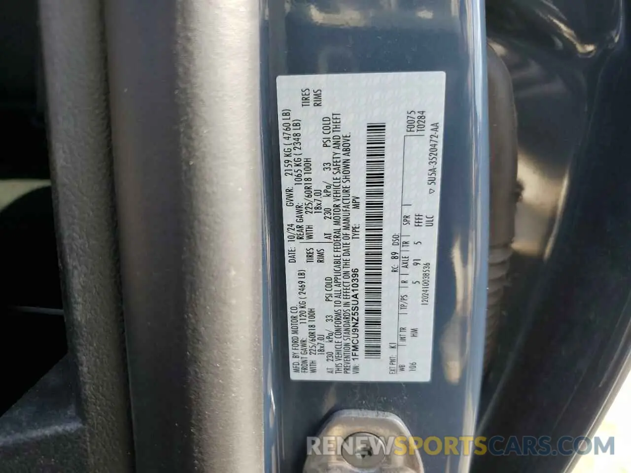 12 Фотография поврежденного автомобиля 1FMCU9NZ5SUA10396 FORD ESCAPE ST 2025