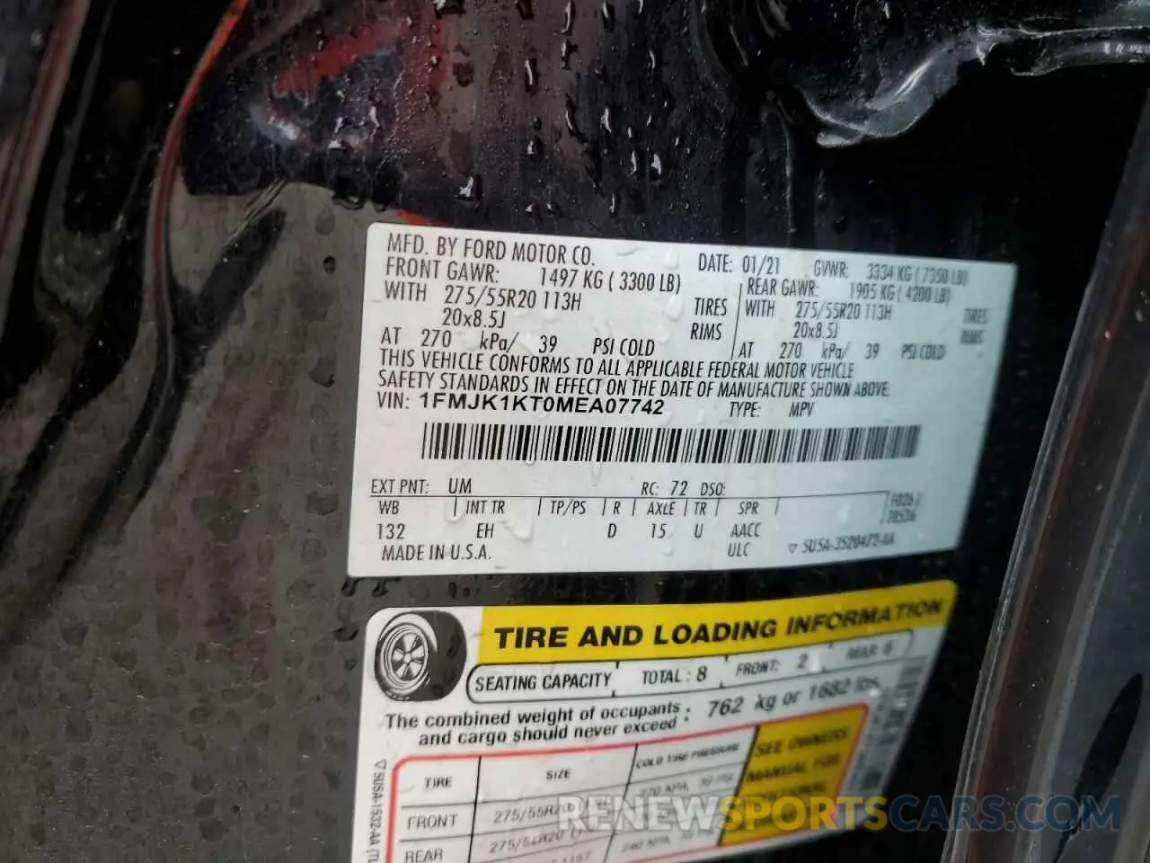 13 Фотография поврежденного автомобиля 1FMJK1KT0MEA07742 FORD EXPEDITION 2021