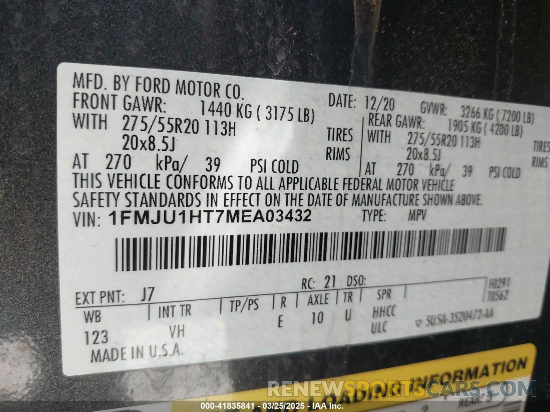 9 Фотография поврежденного автомобиля 1FMJU1HT7MEA03432 FORD EXPEDITION 2021