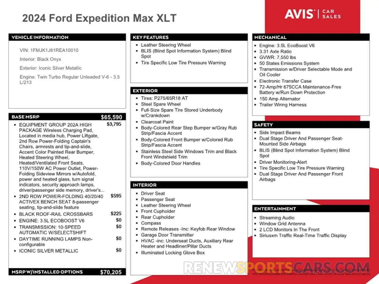 13 Фотография поврежденного автомобиля 1FMJK1J81REA10010 FORD EXPEDITION 2024