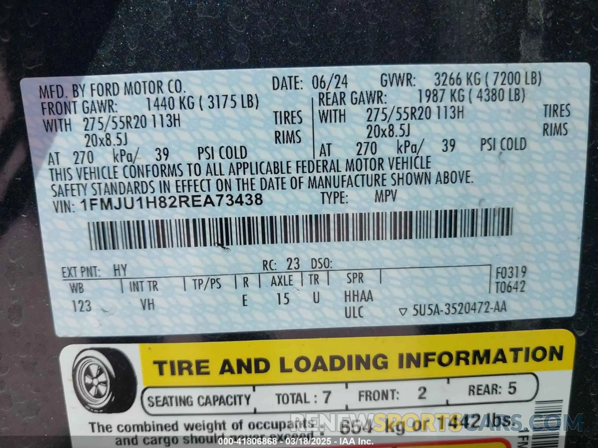 9 Photograph of a damaged car 1FMJU1H82REA73438 FORD EXPEDITION 2024