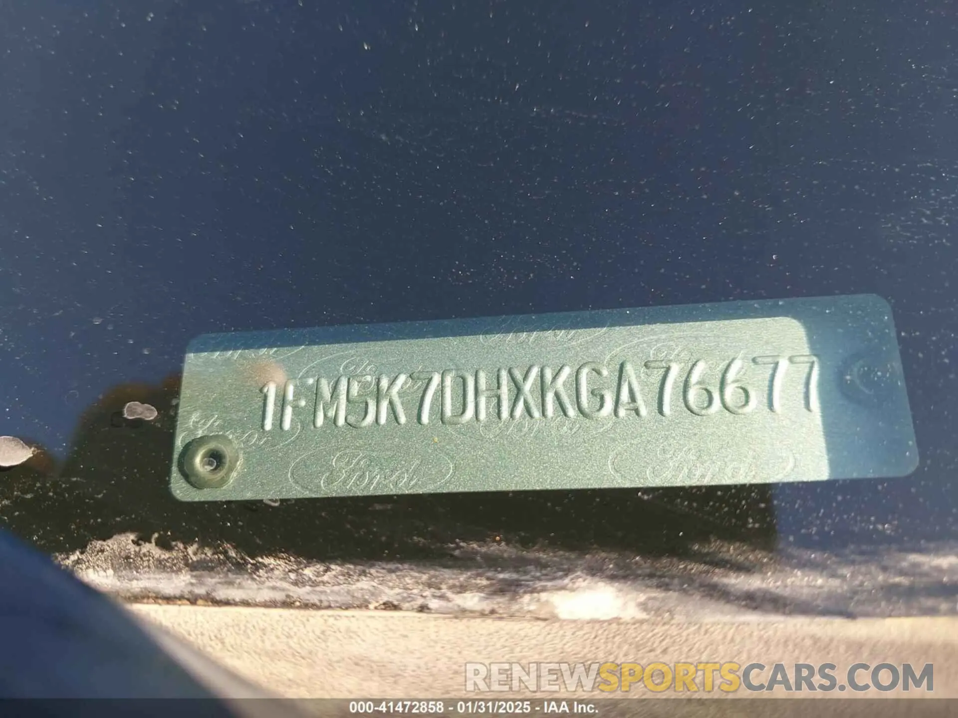 9 Photograph of a damaged car 1FM5K7DHXKGA76677 FORD EXPLORER 2019