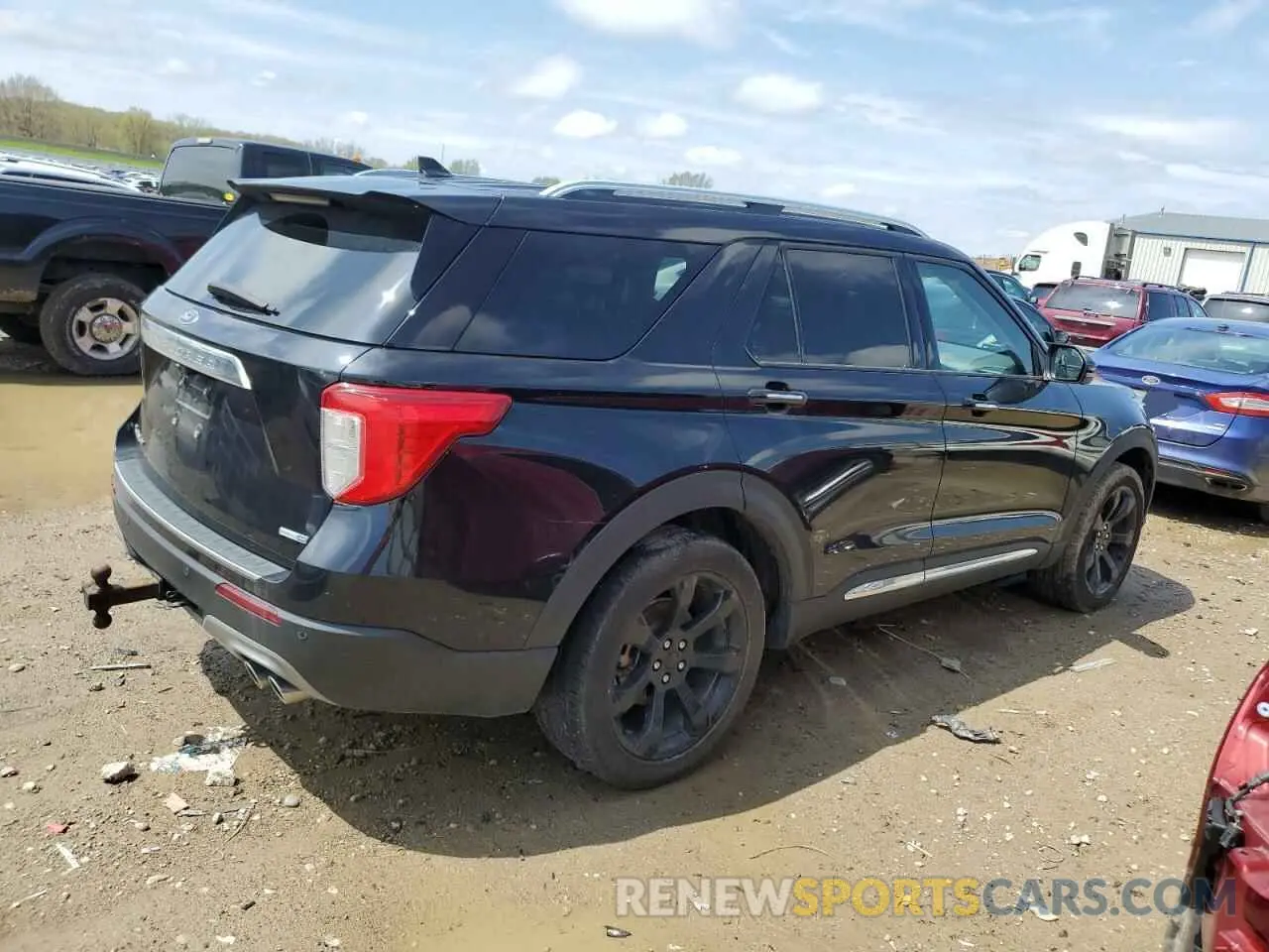 3 Фотография поврежденного автомобиля 1FM5K8HC0LGC74352 FORD EXPLORER 2020