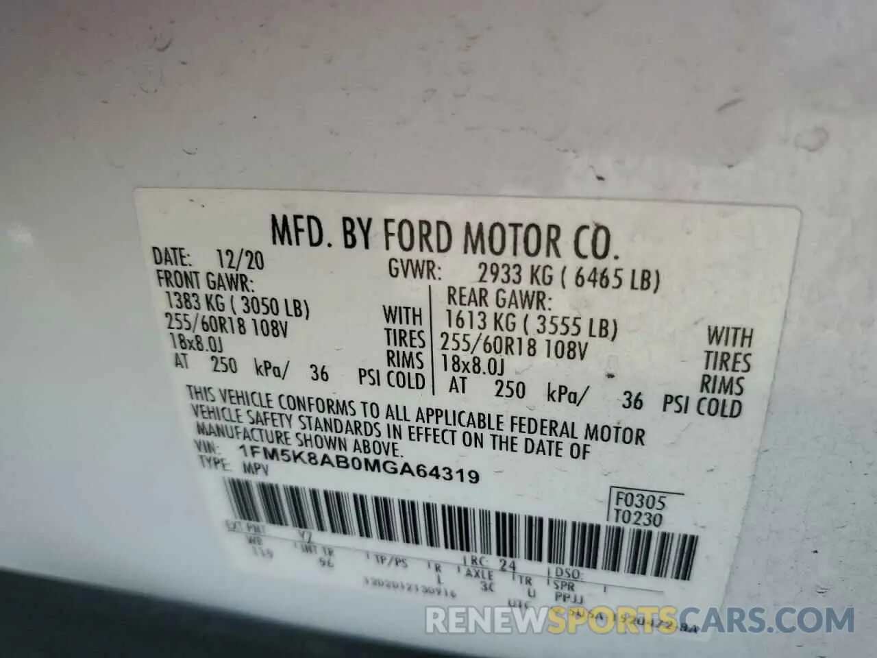 14 Фотография поврежденного автомобиля 1FM5K8AB0MGA64319 FORD EXPLORER 2021