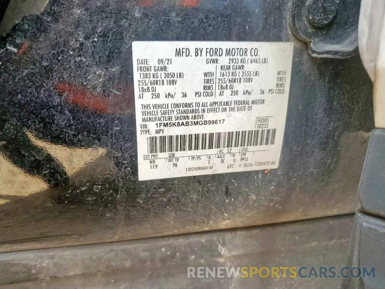 13 Фотография поврежденного автомобиля 1FM5K8AB3MGB99617 FORD EXPLORER 2021