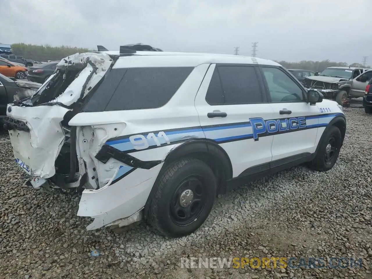 3 Photograph of a damaged car 1FM5K8AB4MGC21608 FORD EXPLORER 2021