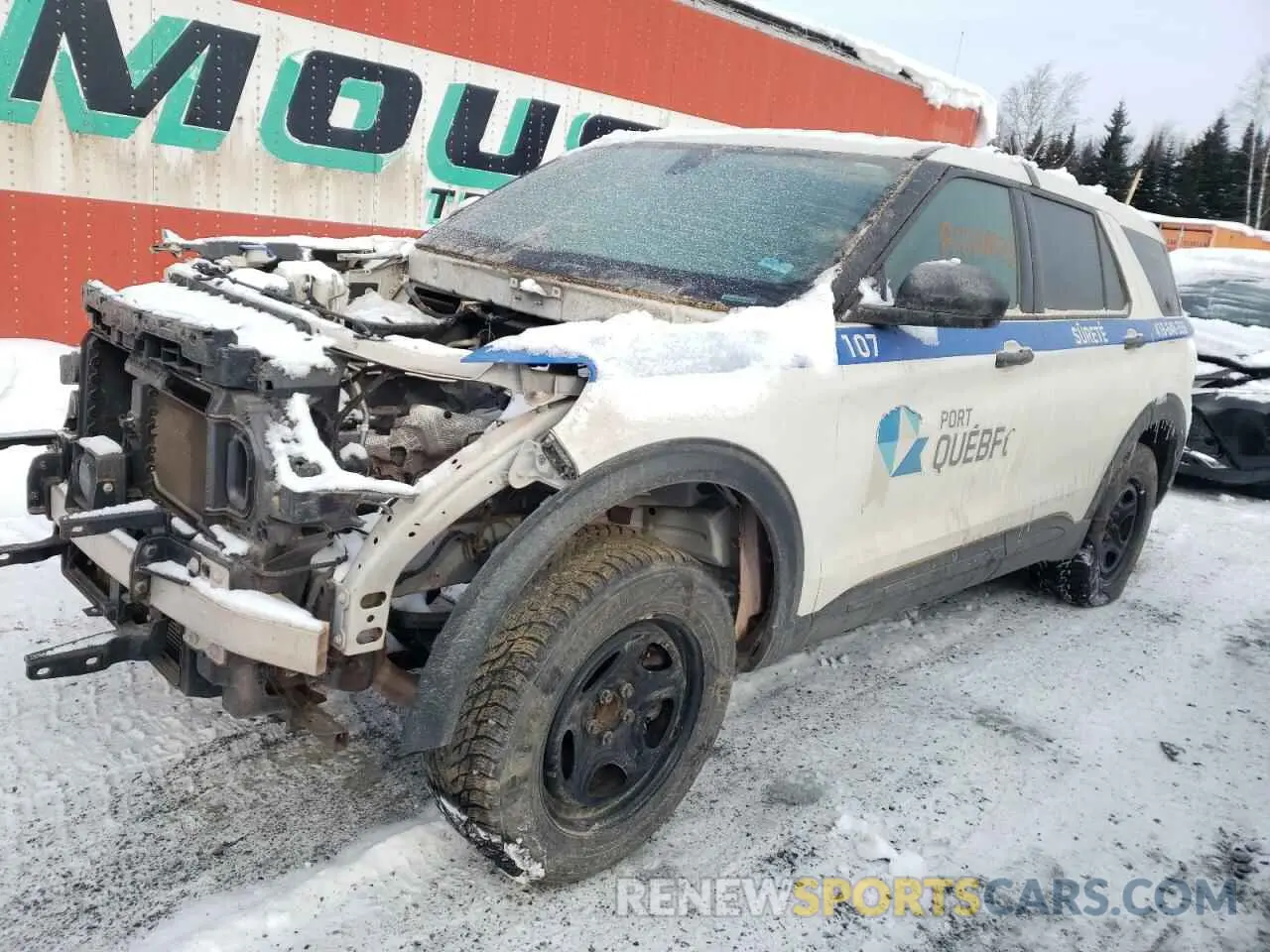 1 Photograph of a damaged car 1FM5K8AB6MGA08417 FORD EXPLORER 2021