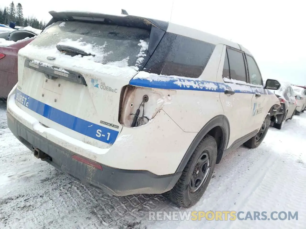 3 Photograph of a damaged car 1FM5K8AB6MGA08417 FORD EXPLORER 2021