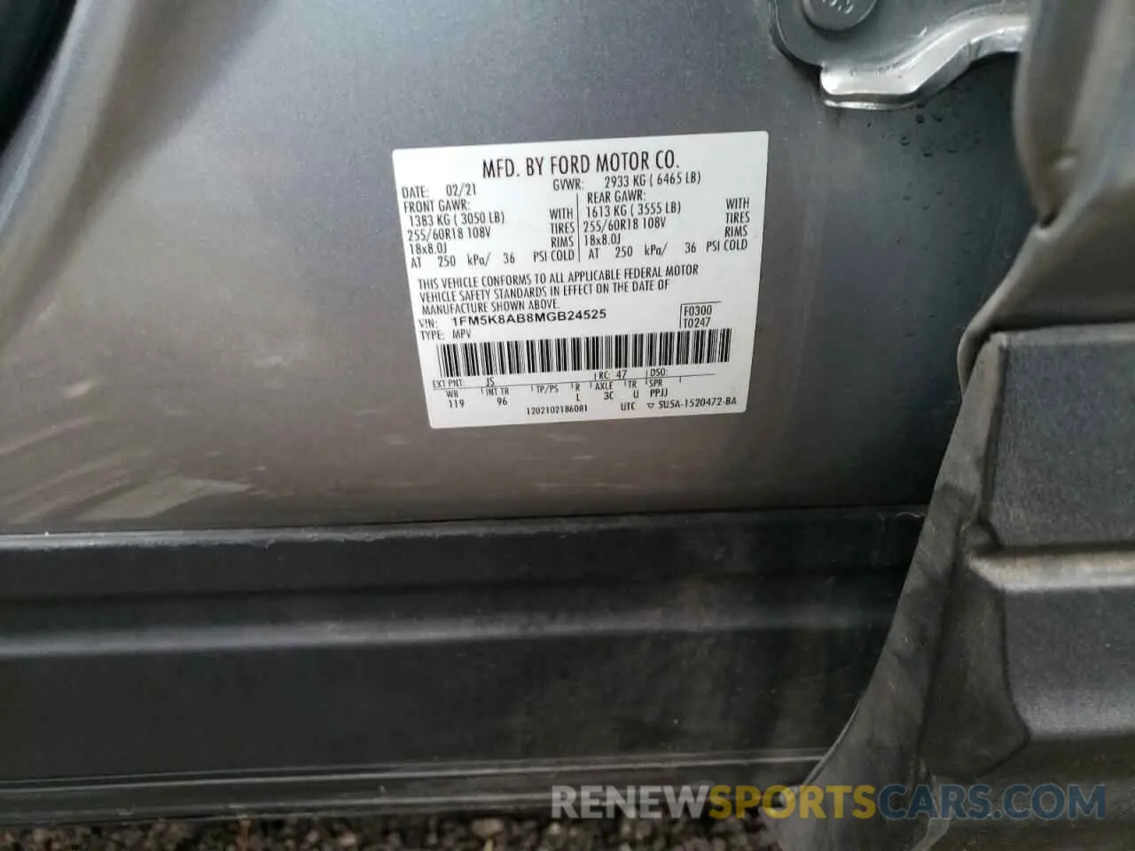 13 Photograph of a damaged car 1FM5K8AB8MGB24525 FORD EXPLORER 2021