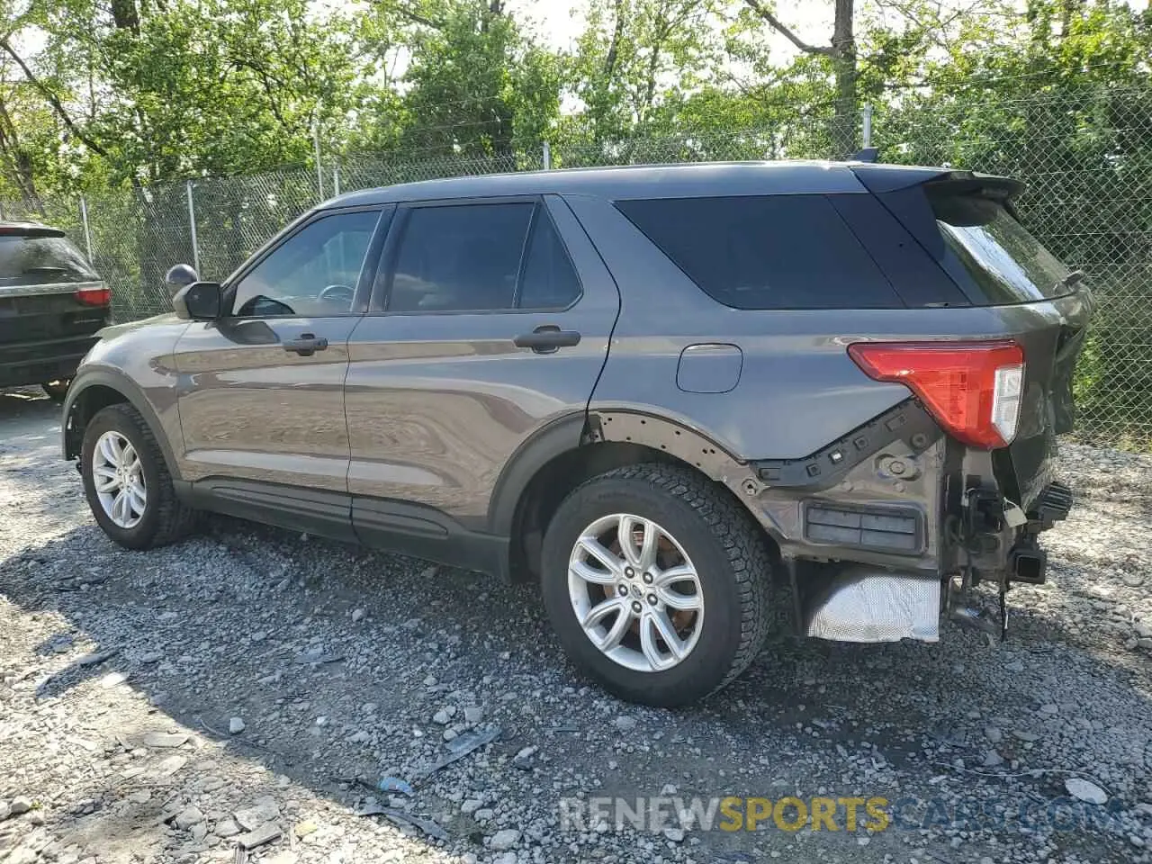 2 Photograph of a damaged car 1FM5K8ABXMGB83348 FORD EXPLORER 2021