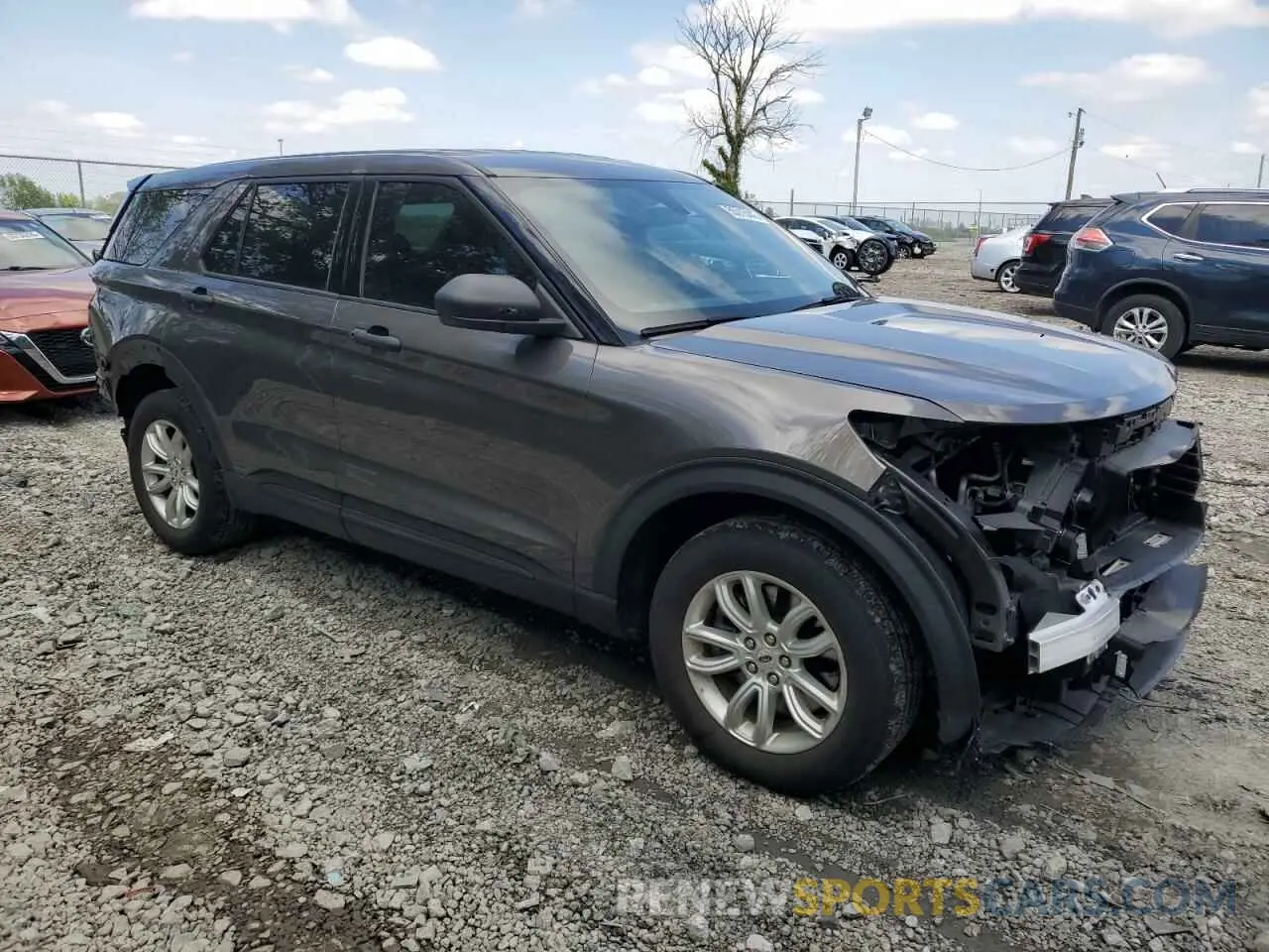 4 Photograph of a damaged car 1FM5K8ABXMGB83348 FORD EXPLORER 2021