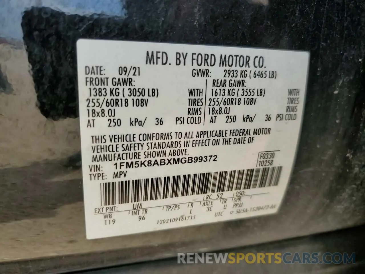 13 Фотография поврежденного автомобиля 1FM5K8ABXMGB99372 FORD EXPLORER 2021