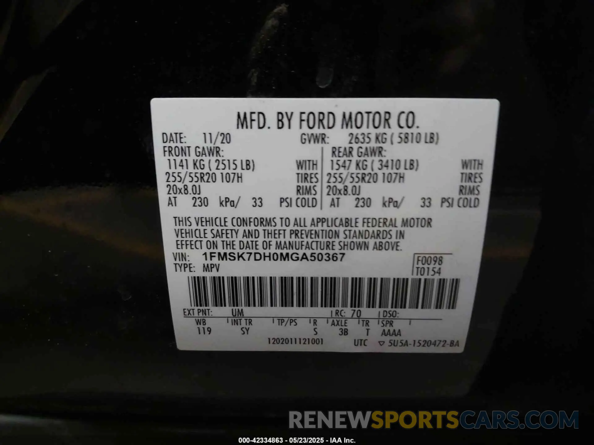 9 Фотография поврежденного автомобиля 1FMSK7DH0MGA50367 FORD EXPLORER 2021