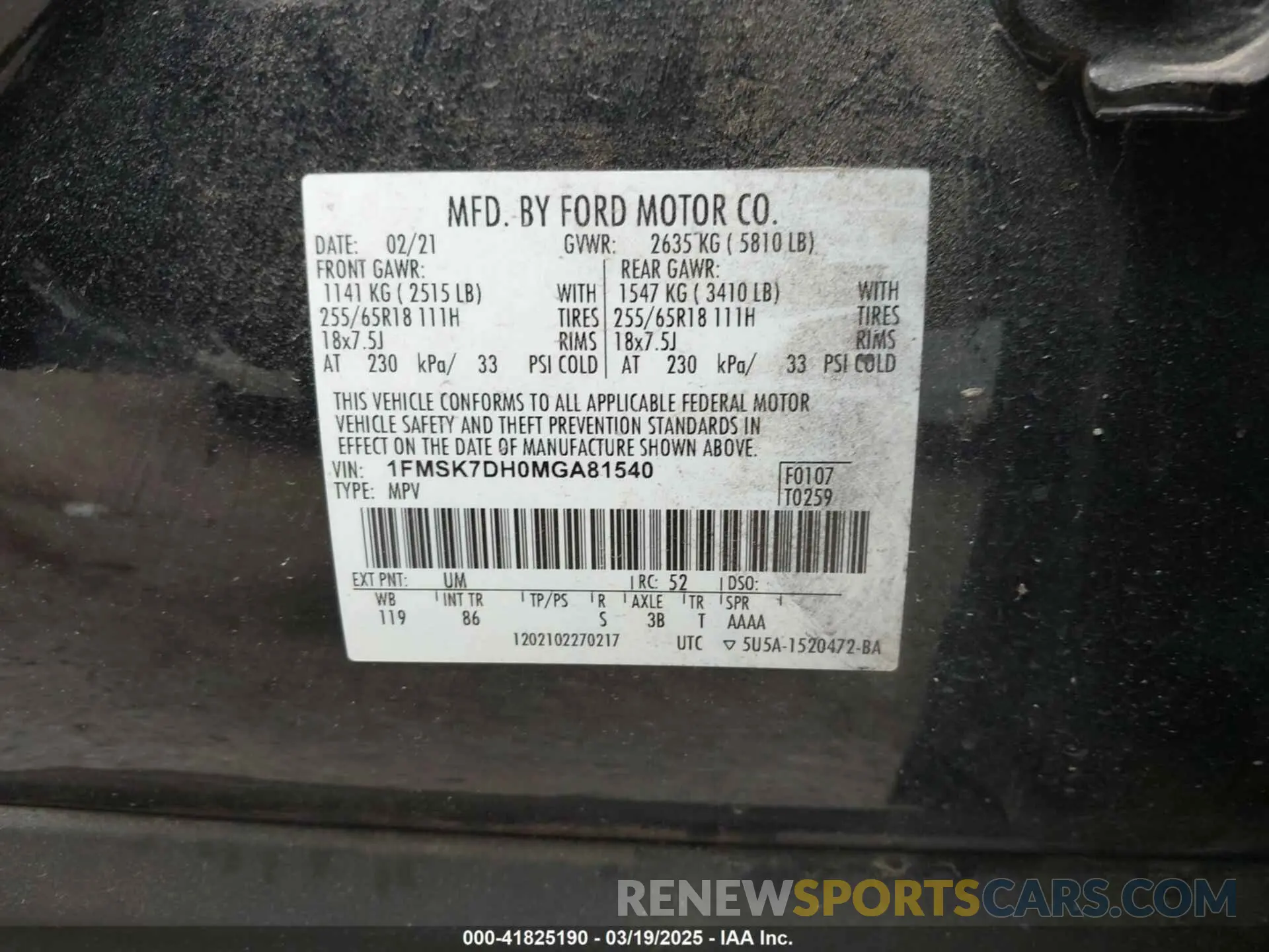 9 Photograph of a damaged car 1FMSK7DH0MGA81540 FORD EXPLORER 2021