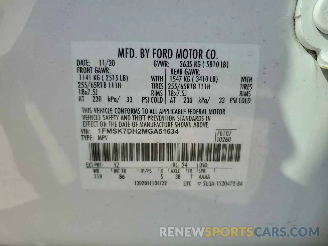 13 Фотография поврежденного автомобиля 1FMSK7DH2MGA51634 FORD EXPLORER 2021
