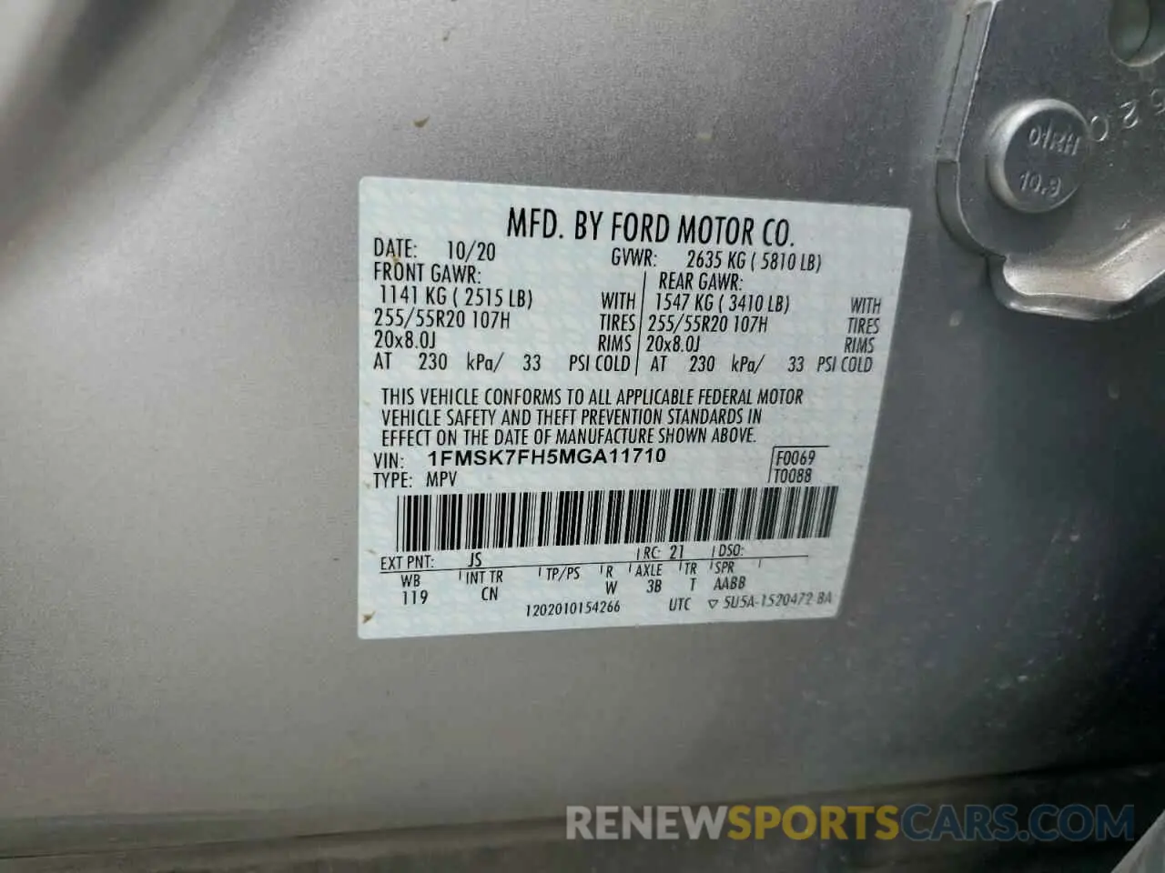 14 Фотография поврежденного автомобиля 1FMSK7FH5MGA11710 FORD EXPLORER 2021
