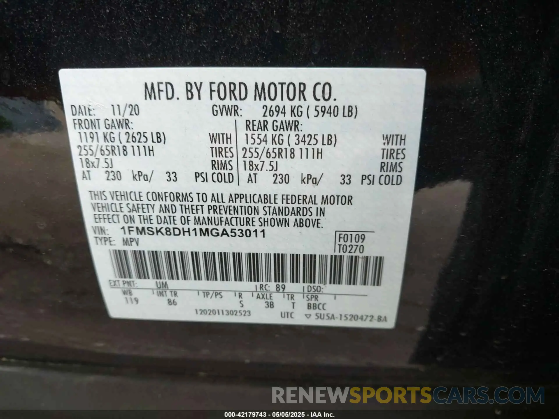 9 Фотография поврежденного автомобиля 1FMSK8DH1MGA53011 FORD EXPLORER 2021