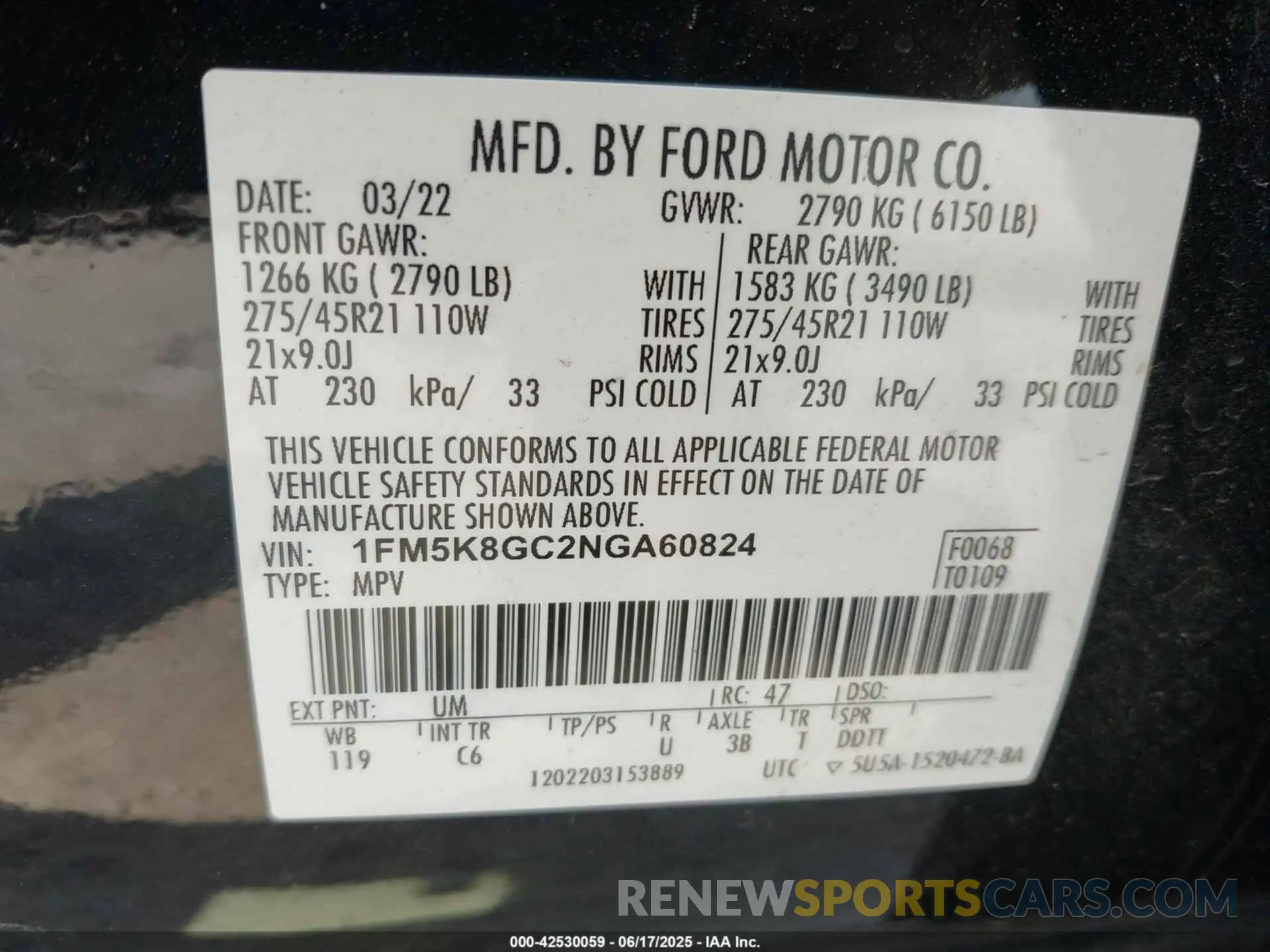 9 Photograph of a damaged car 1FM5K8GC2NGA60824 FORD EXPLORER 2022