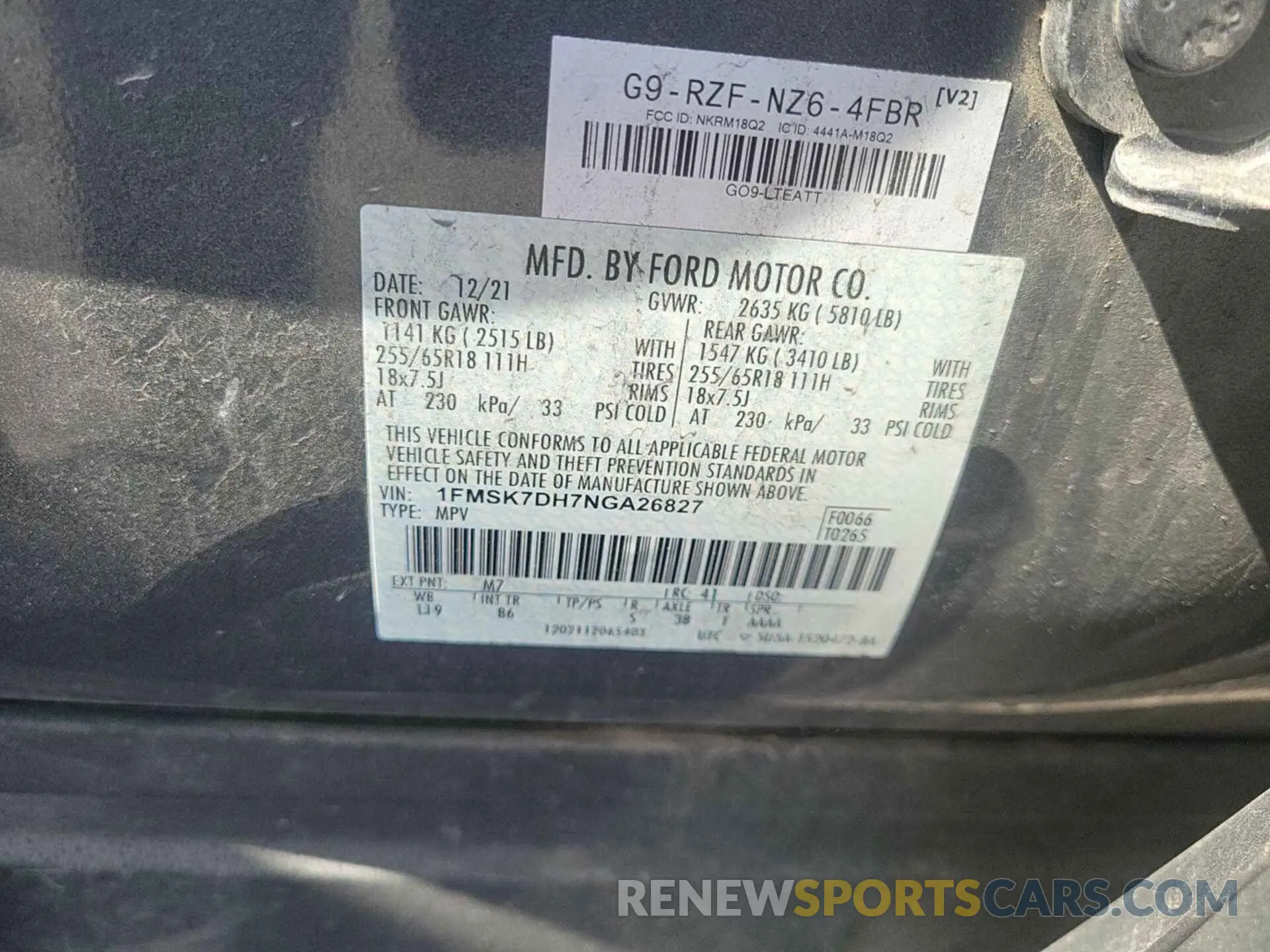 20 Фотография поврежденного автомобиля 1FMSK7DH7NGA26827 FORD EXPLORER 2022
