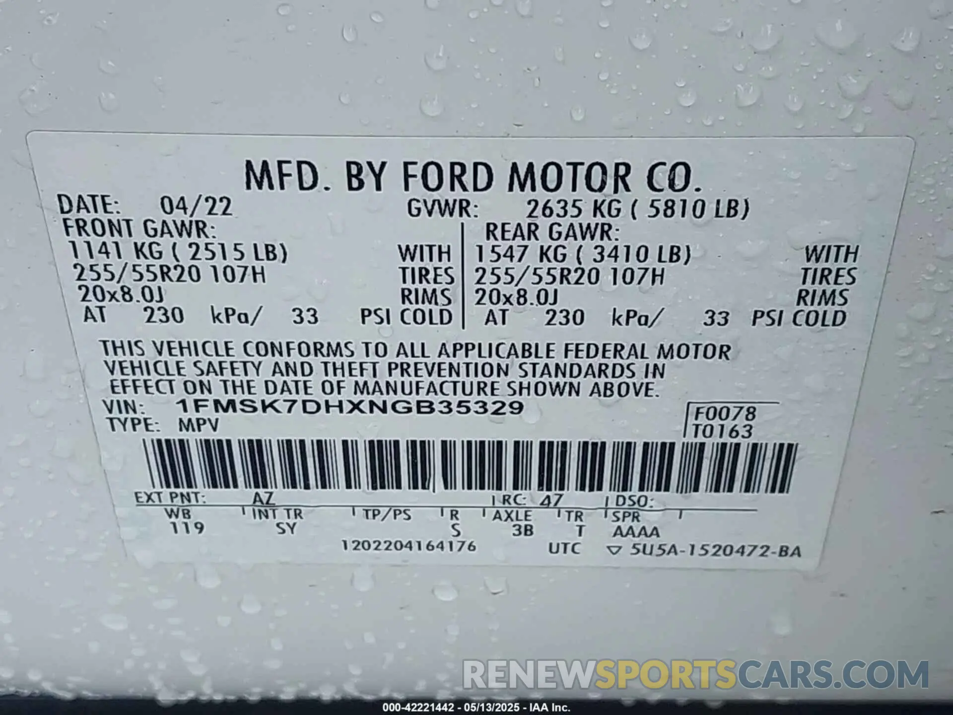 9 Фотография поврежденного автомобиля 1FMSK7DHXNGB35329 FORD EXPLORER 2022