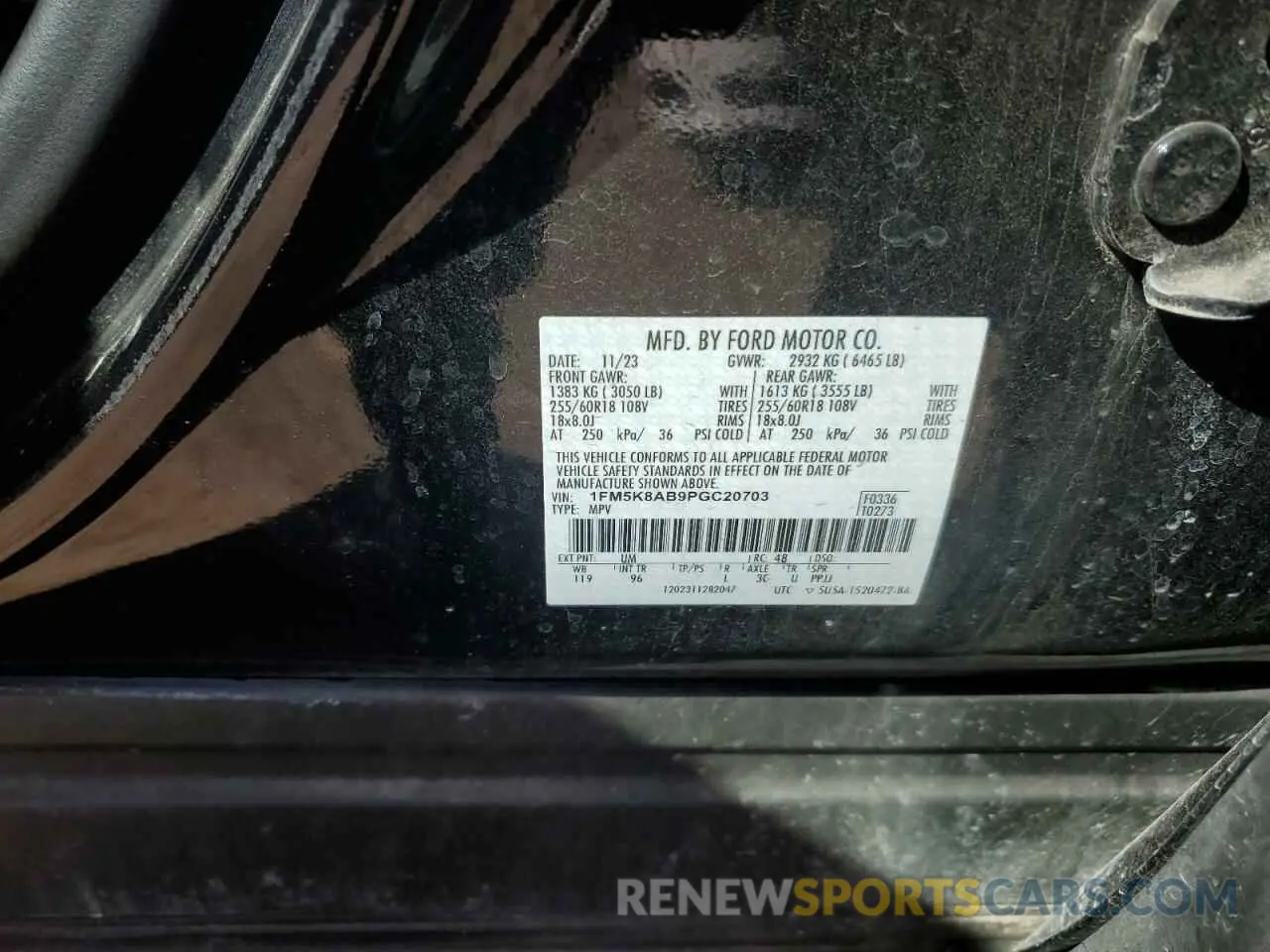 14 Photograph of a damaged car 1FM5K8AB9PGC20703 FORD EXPLORER 2023