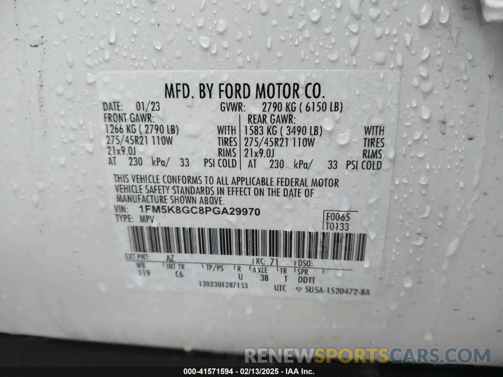 9 Photograph of a damaged car 1FM5K8GC8PGA29970 FORD EXPLORER 2023