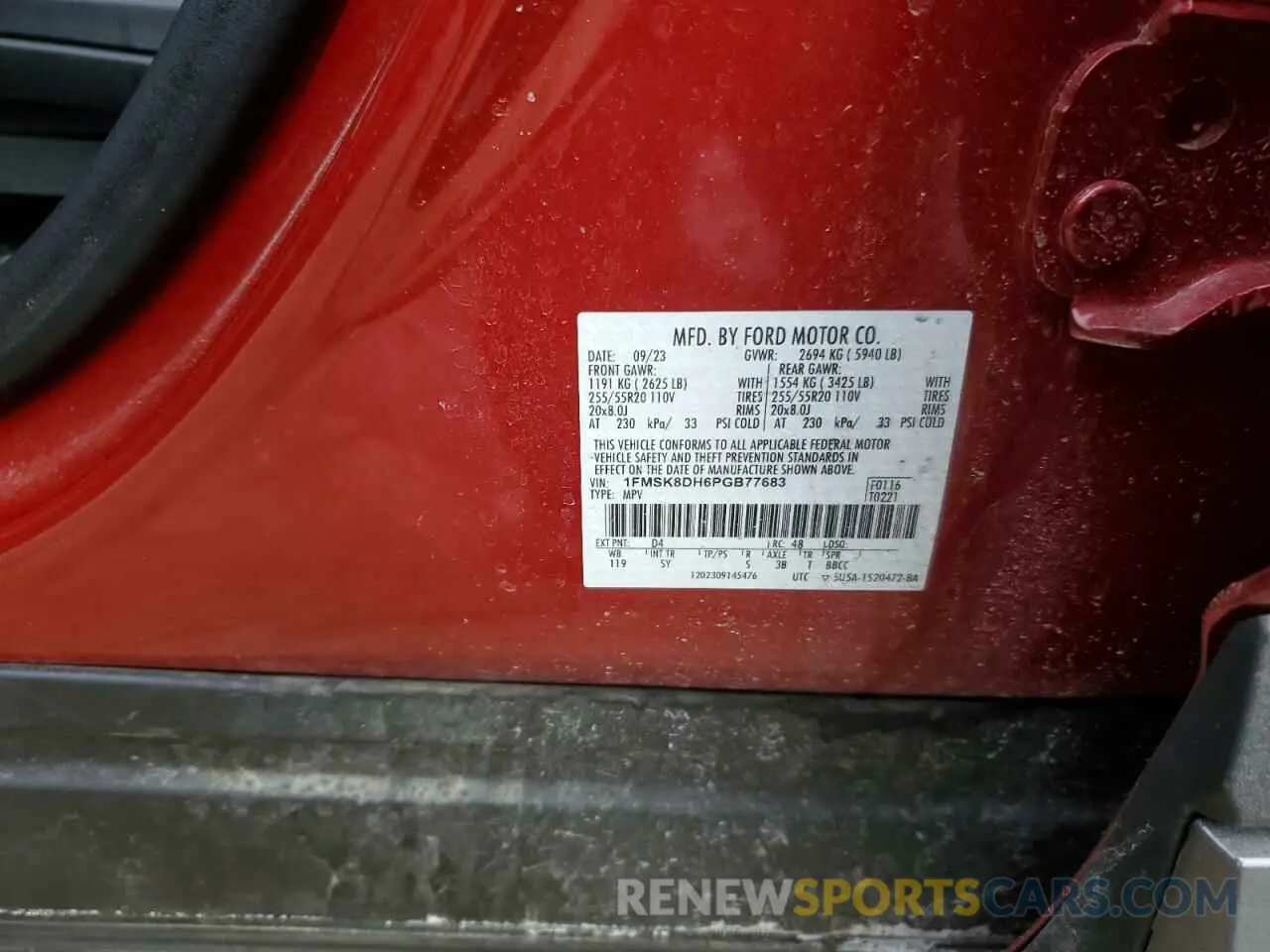 15 Фотография поврежденного автомобиля 1FMSK8DH6PGB77683 FORD EXPLORER 2023