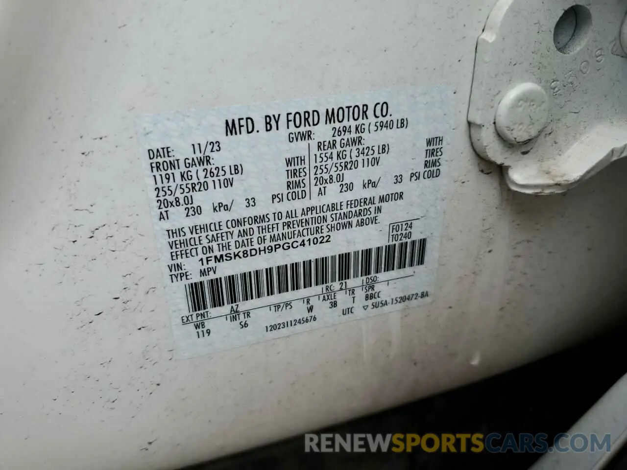 15 Фотография поврежденного автомобиля 1FMSK8DH9PGC41022 FORD EXPLORER 2023
