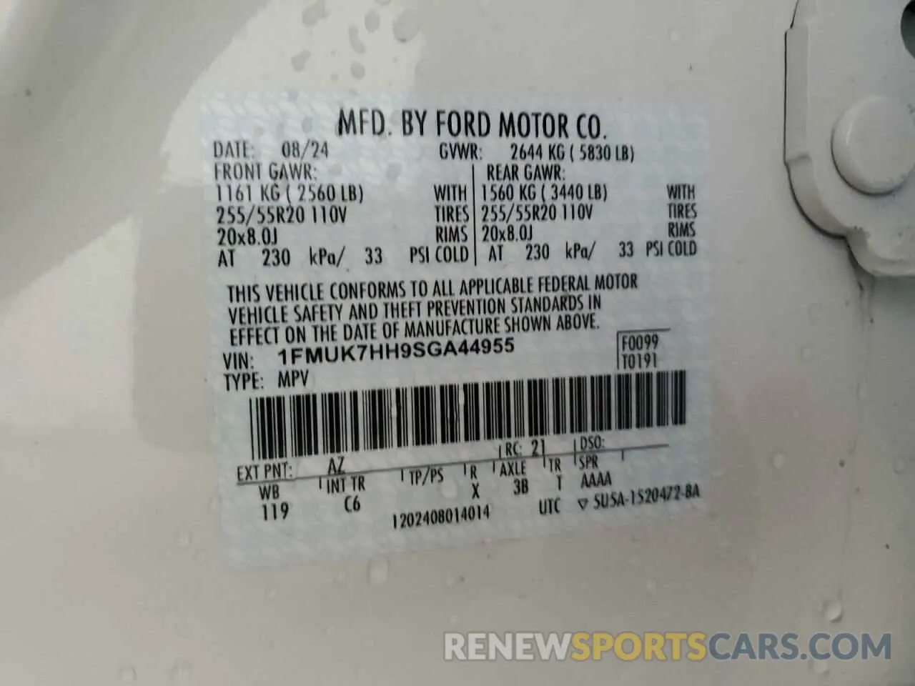 13 Фотография поврежденного автомобиля 1FMUK7HH9SGA44955 FORD EXPLORER 2025
