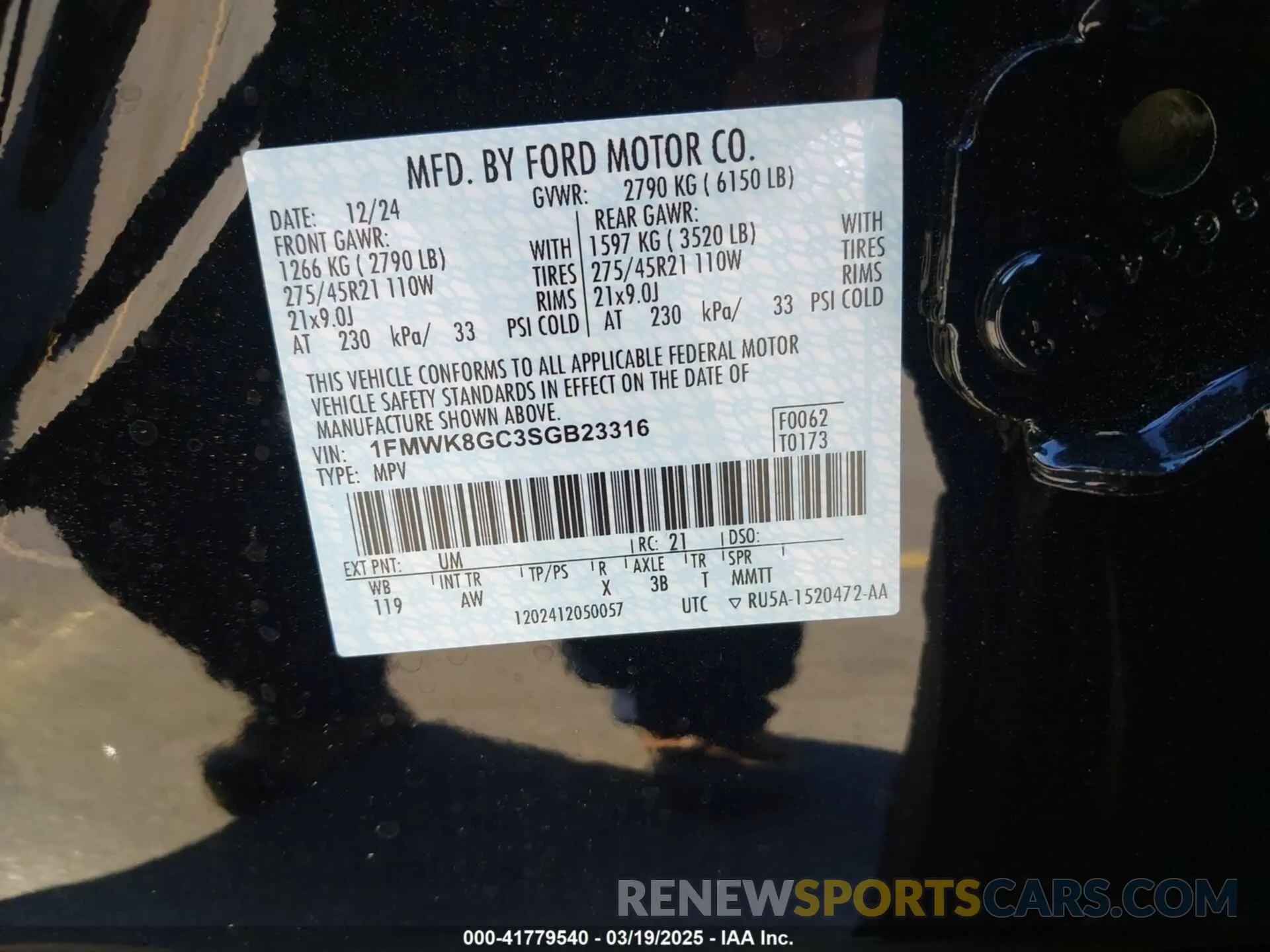 9 Photograph of a damaged car 1FMWK8GC3SGB23316 FORD EXPLORER 2025