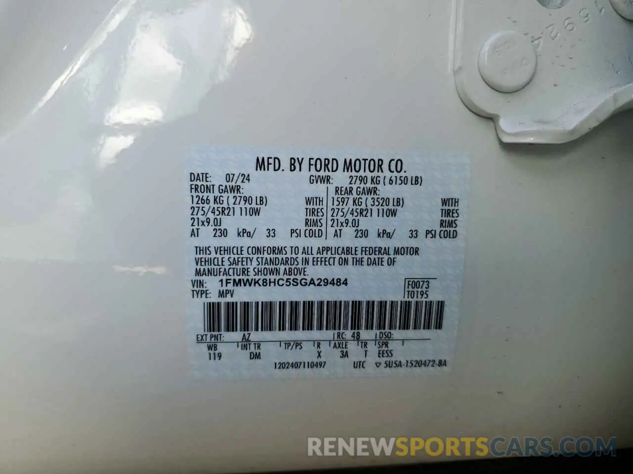 13 Фотография поврежденного автомобиля 1FMWK8HC5SGA29484 FORD EXPLORER 2025