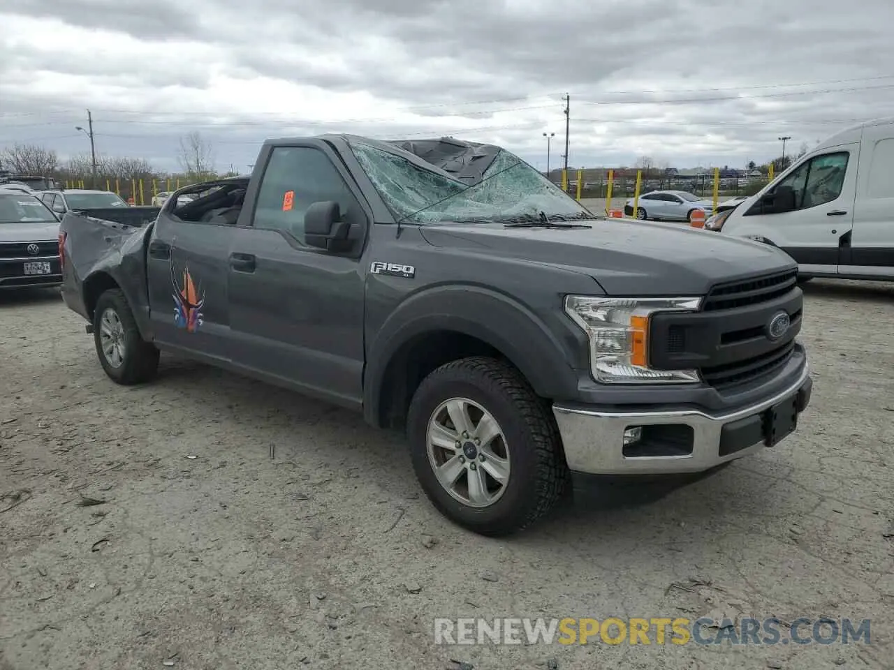 4 Фотография поврежденного автомобиля 1FTEW1CB4KKE45601 FORD F-150 2019