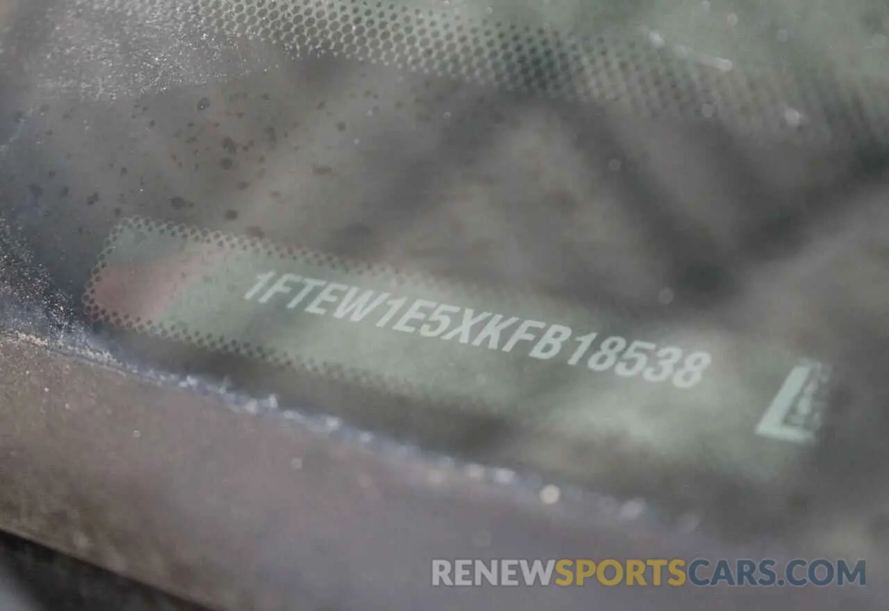 10 Photograph of a damaged car 1FTEW1E5XKFB18538 FORD F-150 2019